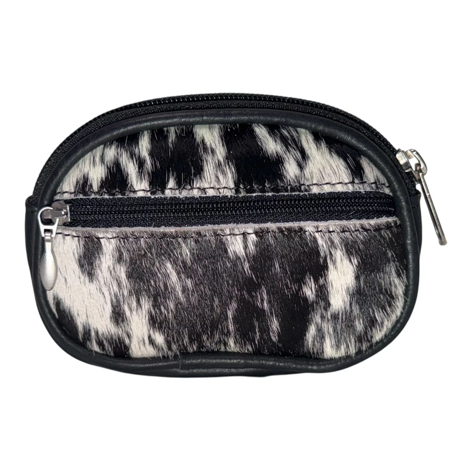 Cowhide Coin Purse Black