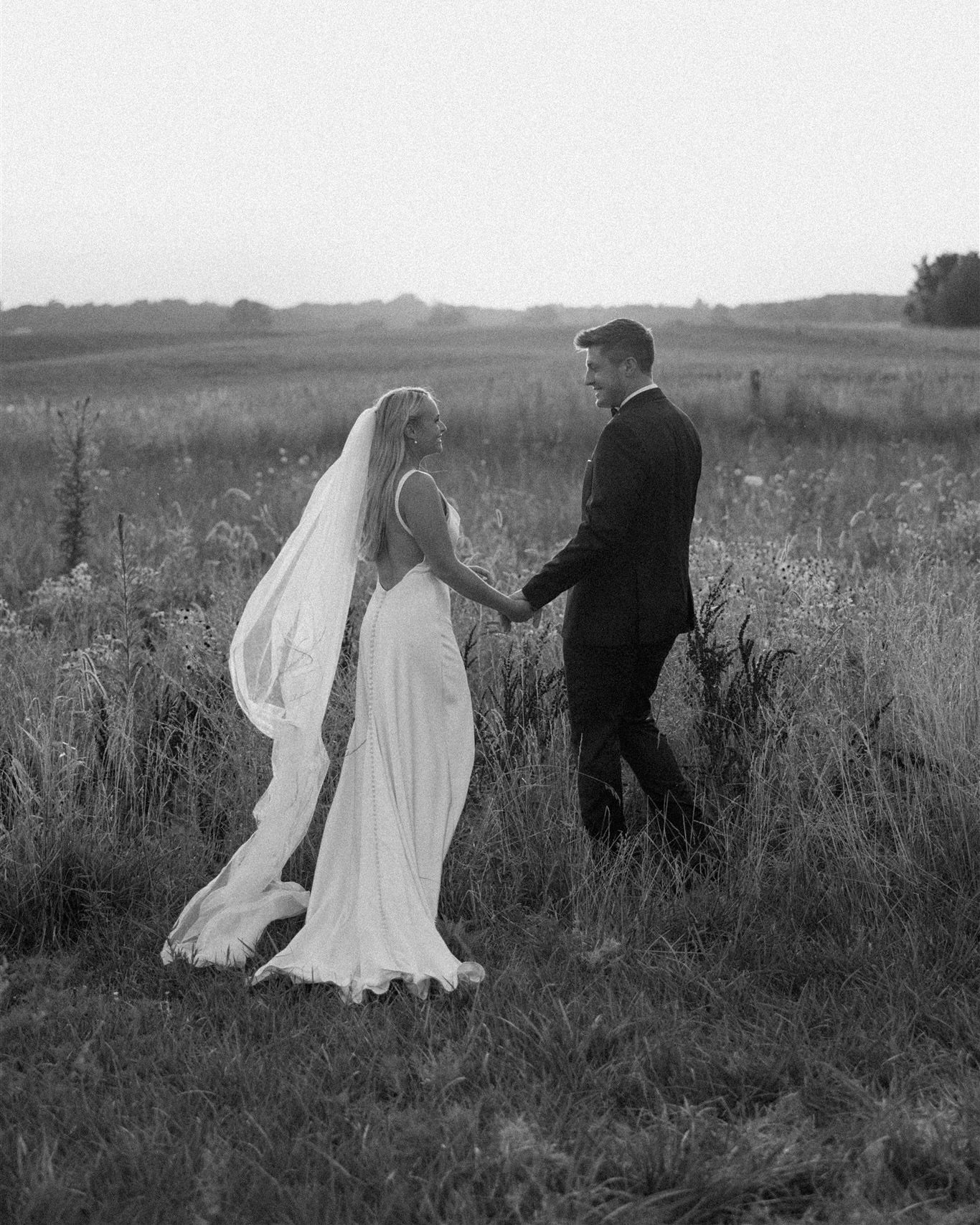Jenna + Brock in black and white 🎞️
