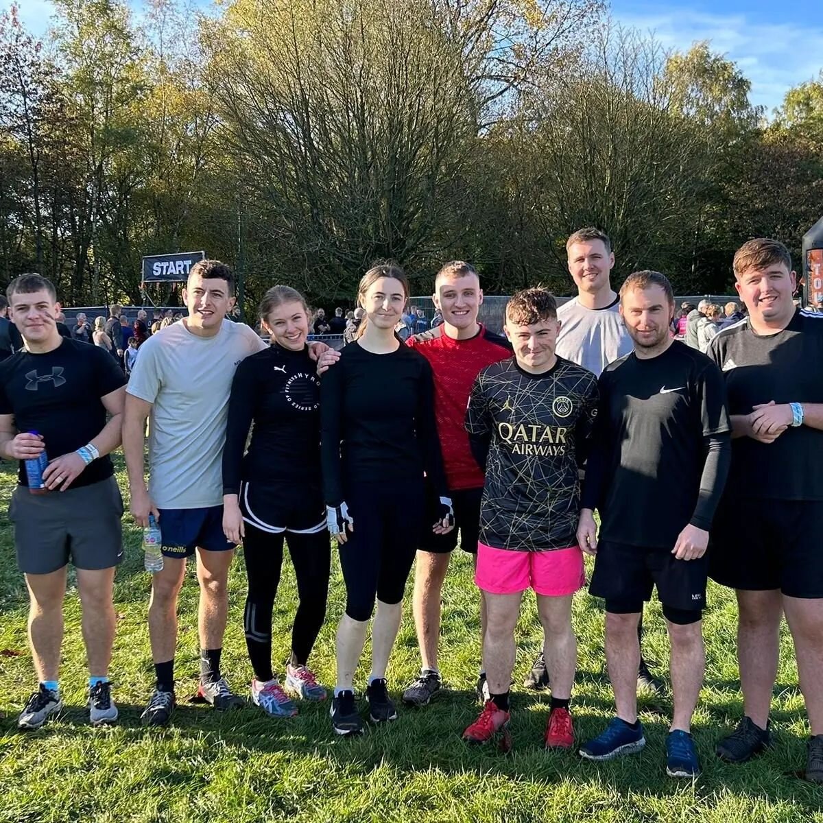 Before &gt; during &gt; after!

Big team building session at @toughmudder 
from some of the promaccers and friends... cracking day!