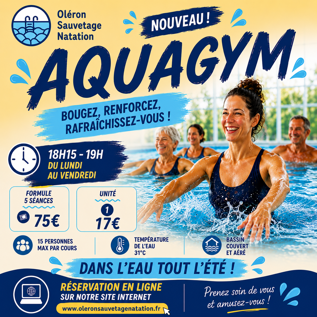 Séance d'aquagym