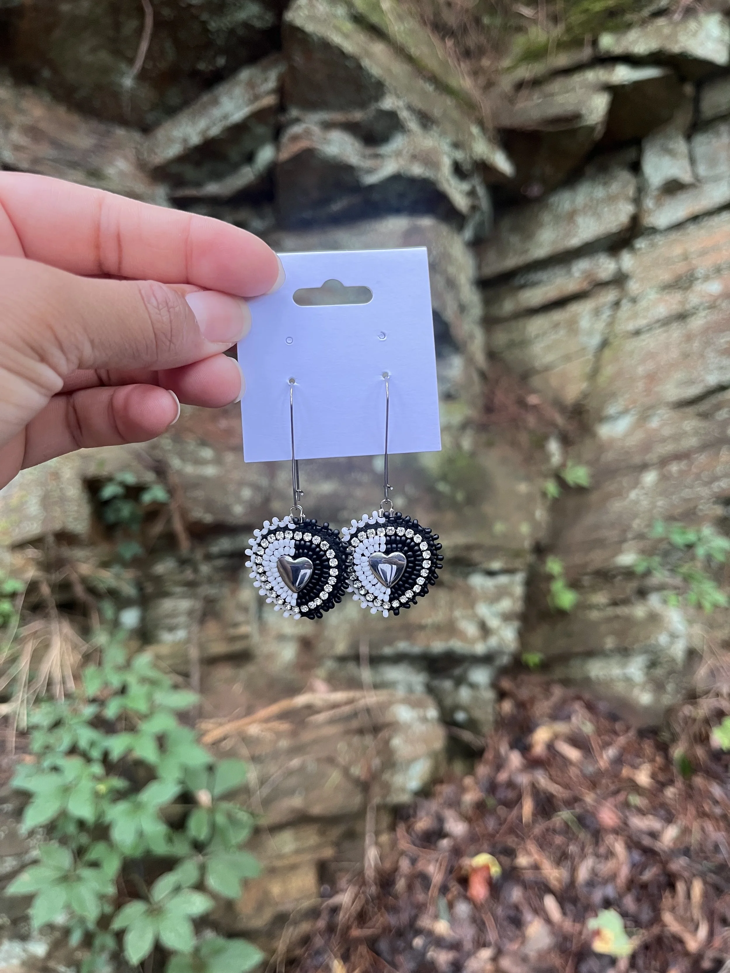 Yin & Yang Hematite Hearts