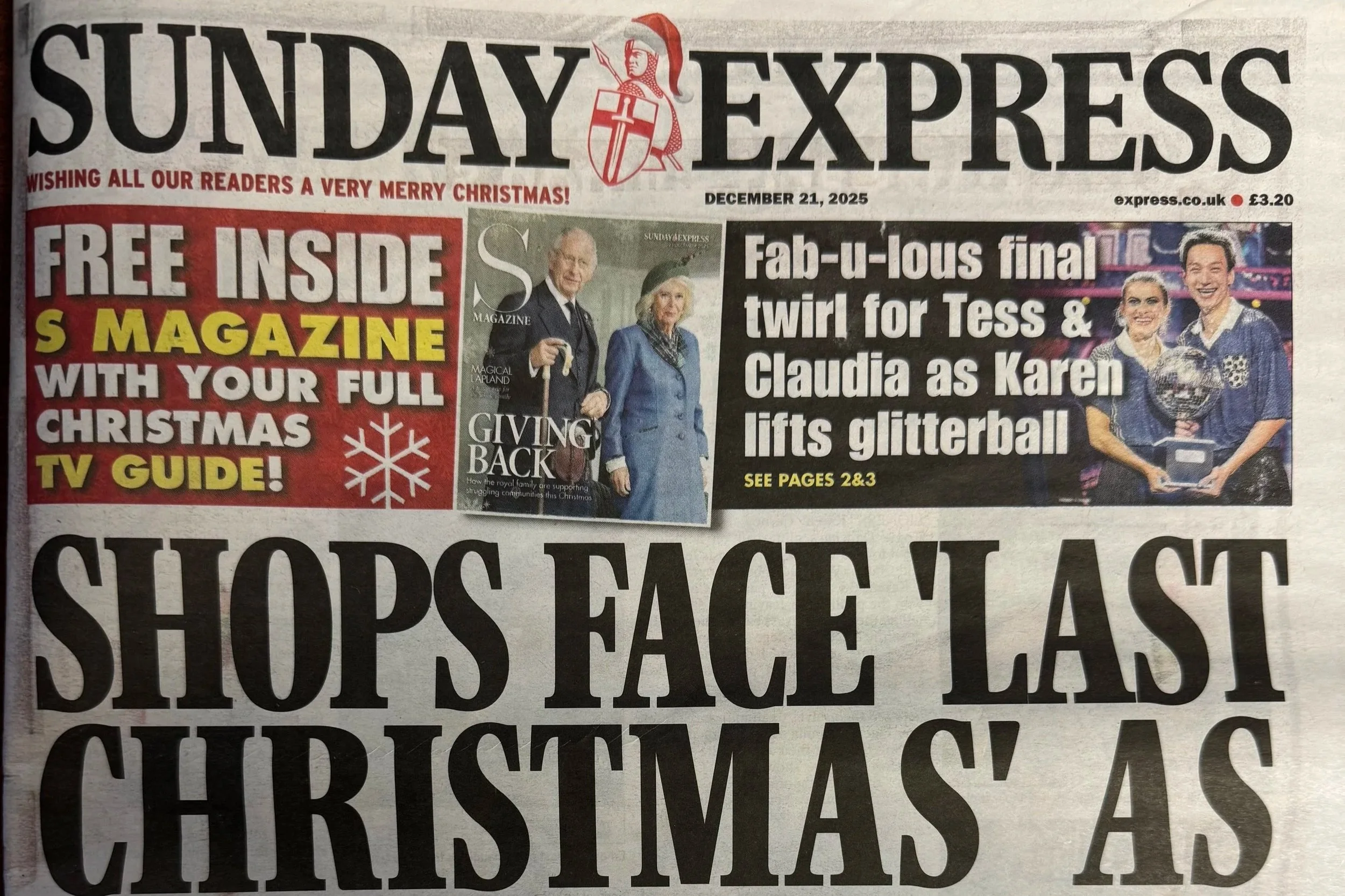 The Sunday Express; 21st December 2025 