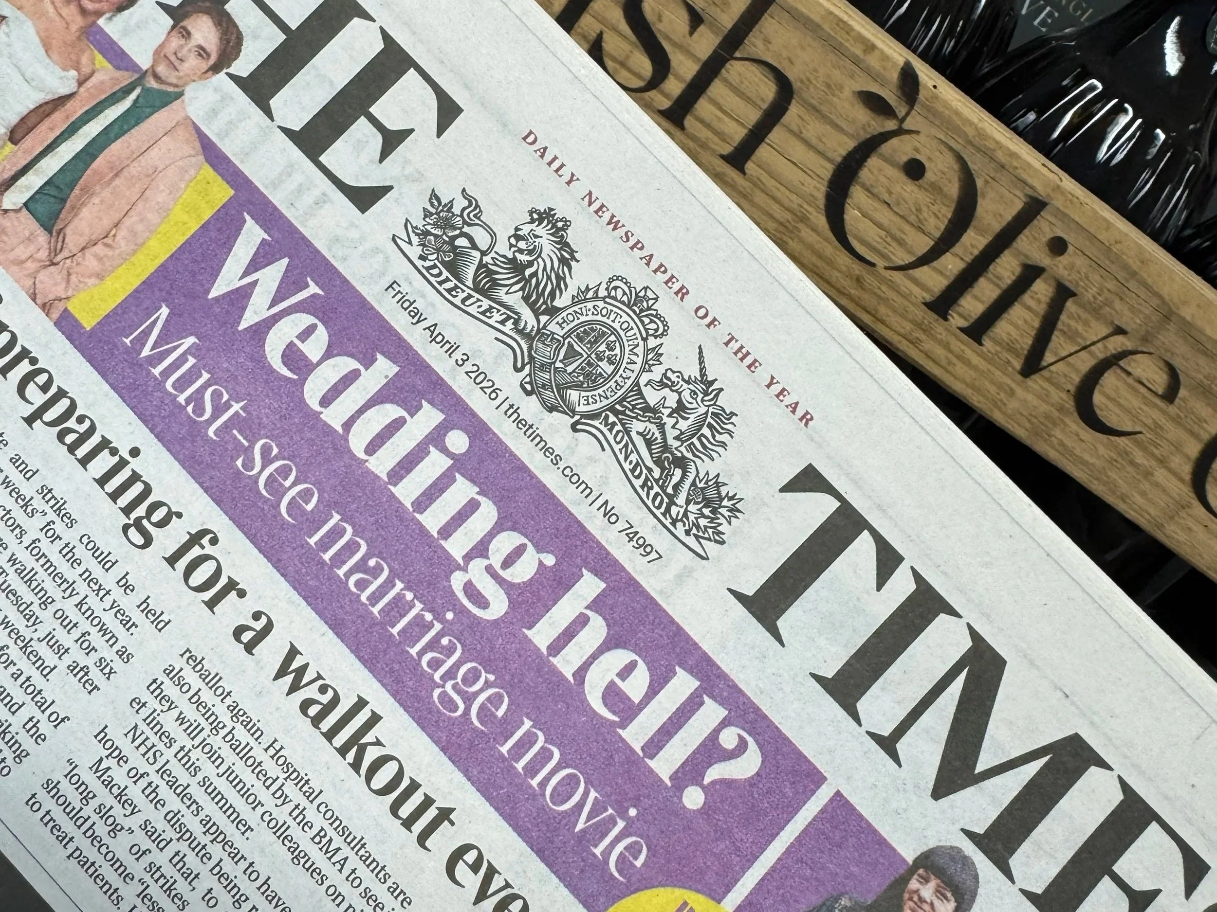 The Times; 3rd April 2026 