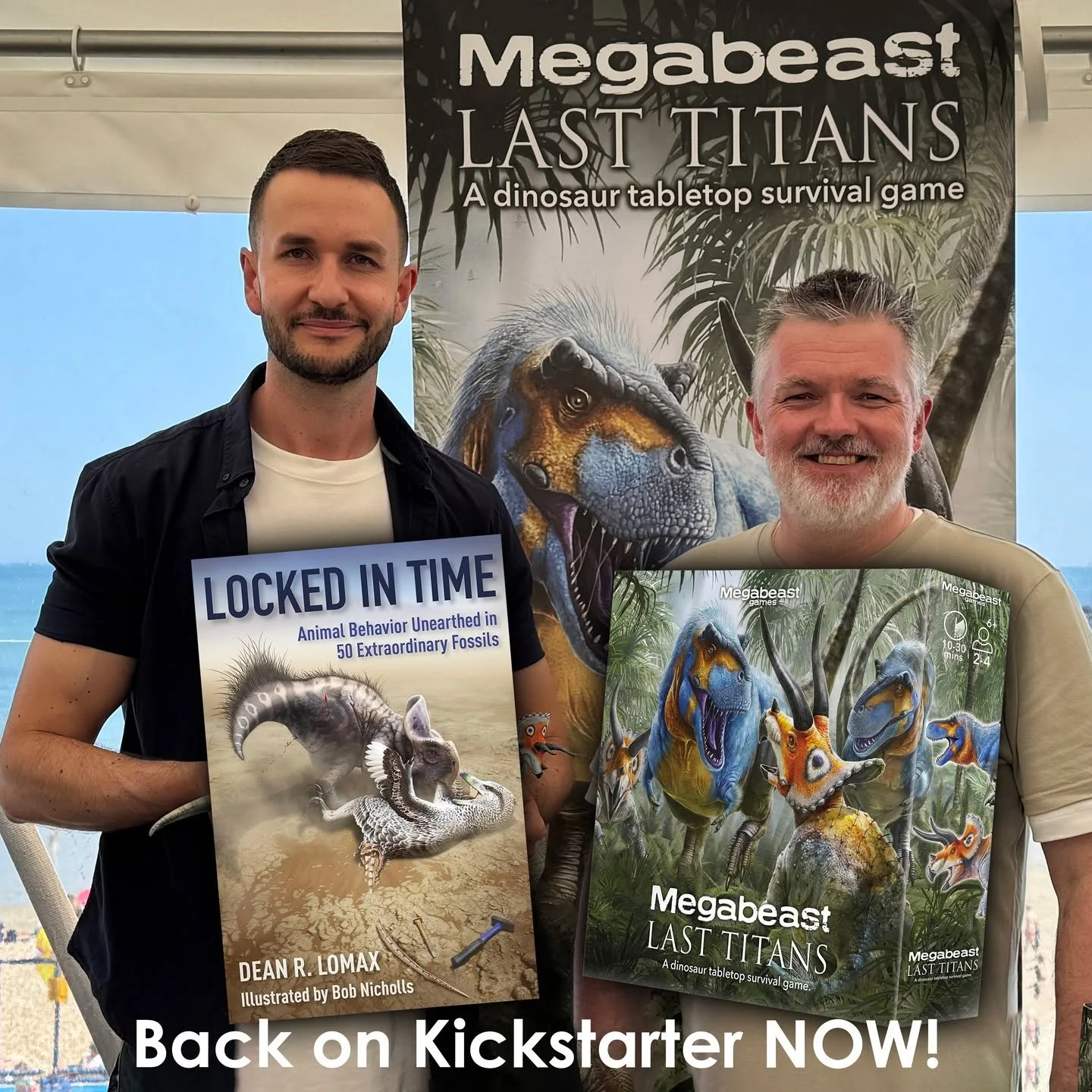Inspired by the books of 
@dean_r_lomax , this isn&rsquo;t just another dinosaur game &ndash; it&rsquo;s full of real science, sharp strategy, and clever, fast-paced gameplay for all ages.
Back now on kickstarter! (link in bio)
#dinosaurs #lockedinti