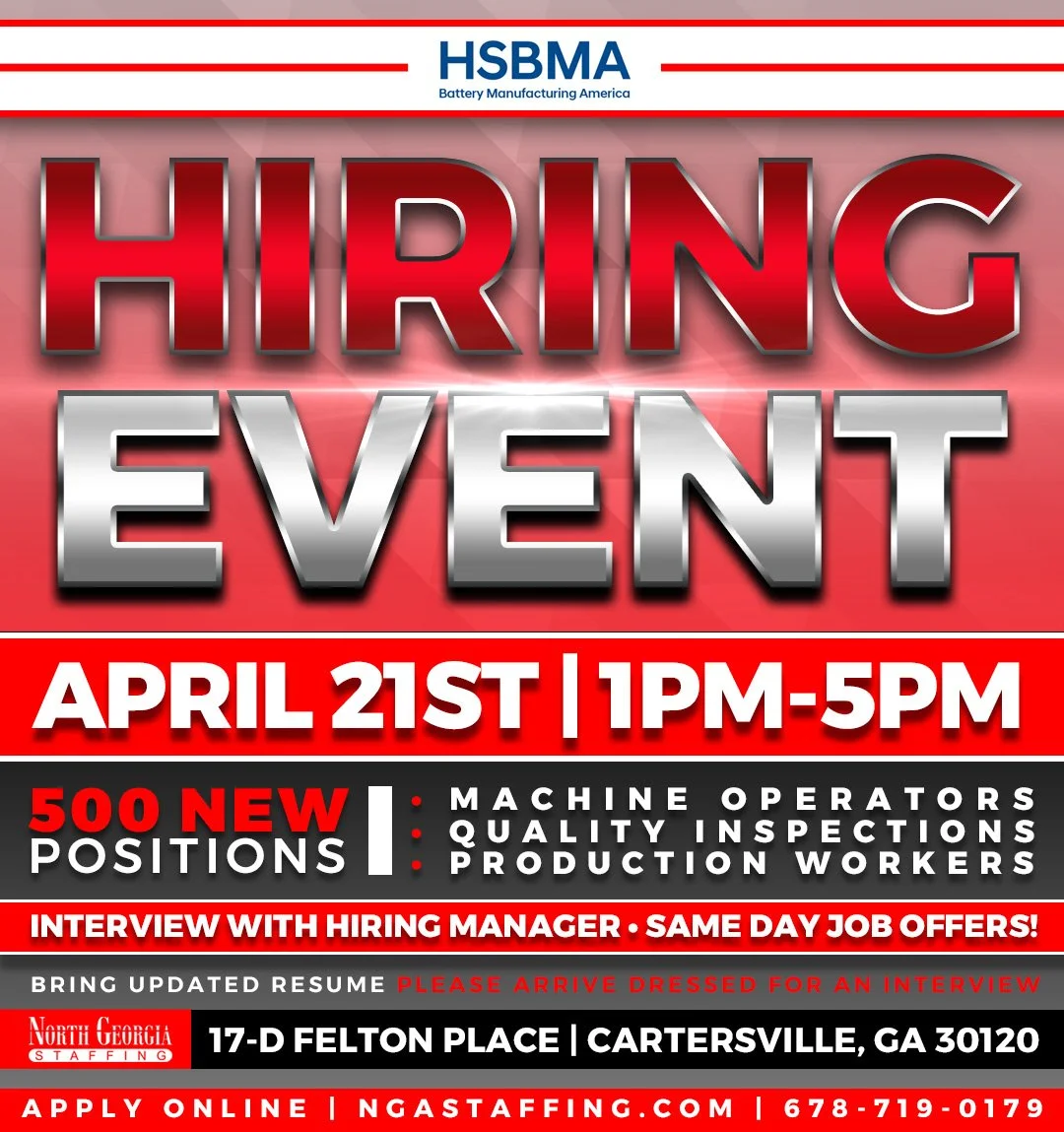 NGA STAFFING | HIRING EVENT