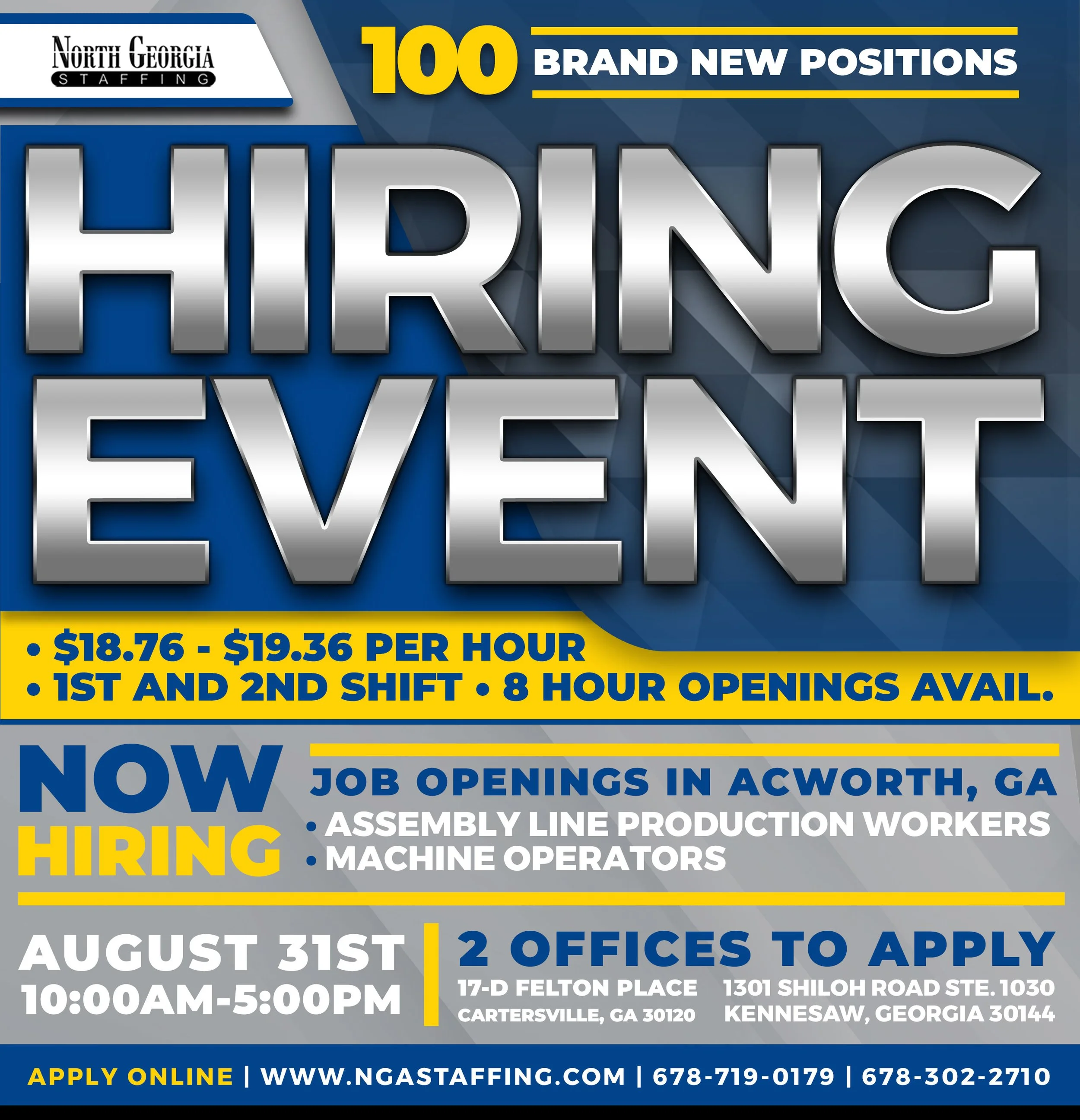 NGA STAFFING | HIRING EVENT