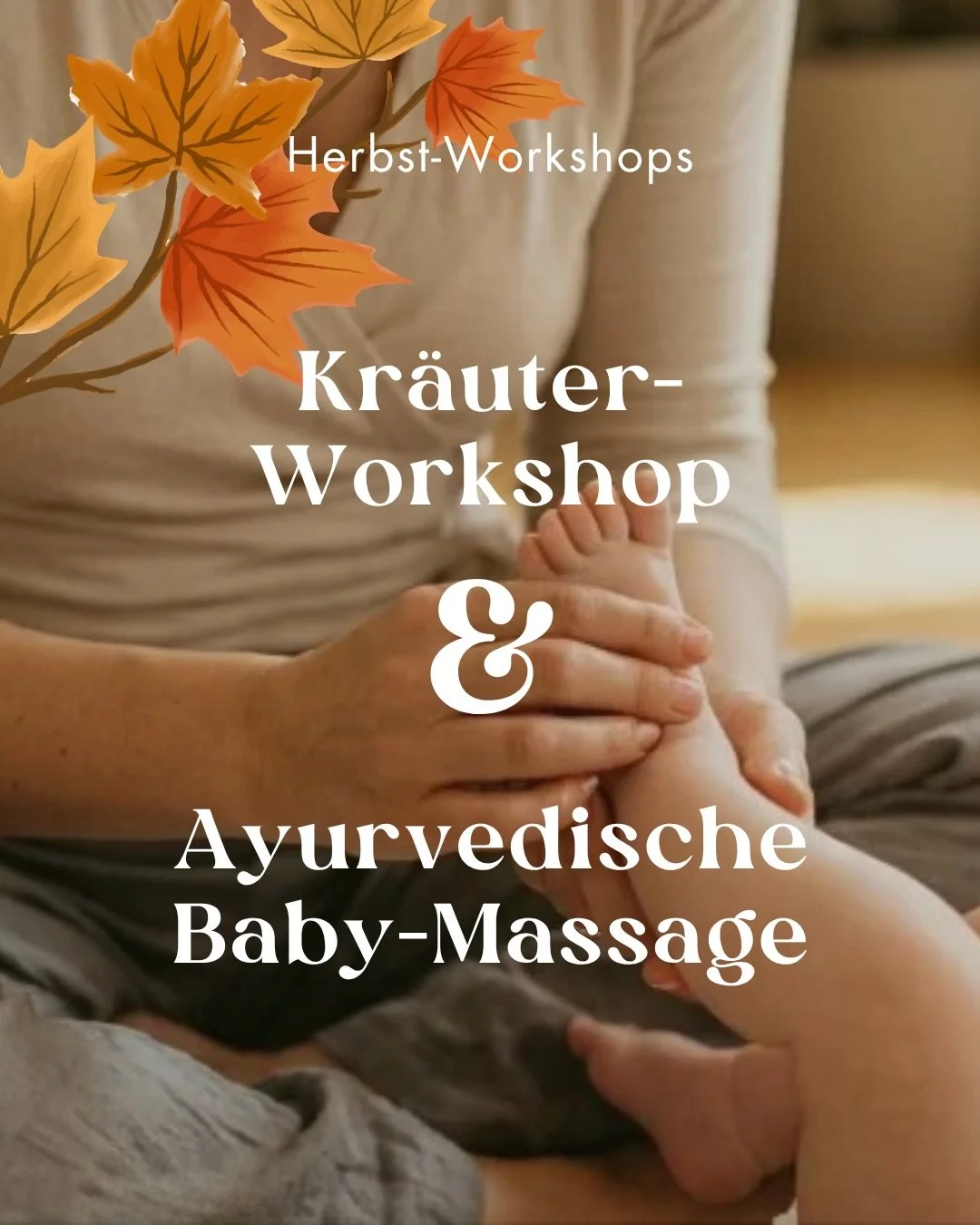 🍂 MAMA-BABY HERBST WORKSHOPS 👶

Am Montag startet unsere Herbst-Workshop f&uuml;r euch &amp; eure Babys! 🤱🤍

🌿 Montag, 12. Oktober: Sanfte Kr&auml;uterkraft f&uuml;r Mama &amp; Baby
Eigenes Massage&ouml;l herstellen &amp; Kr&auml;uterwissen f&uu