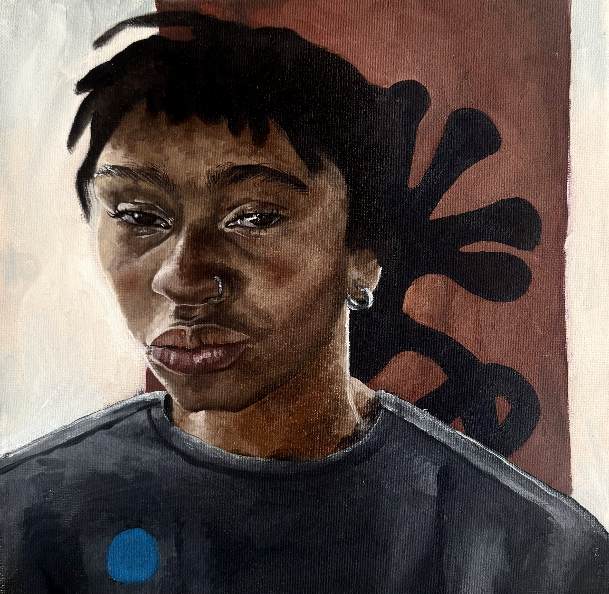 "Self portrait"
Oil 2022  20 x 15