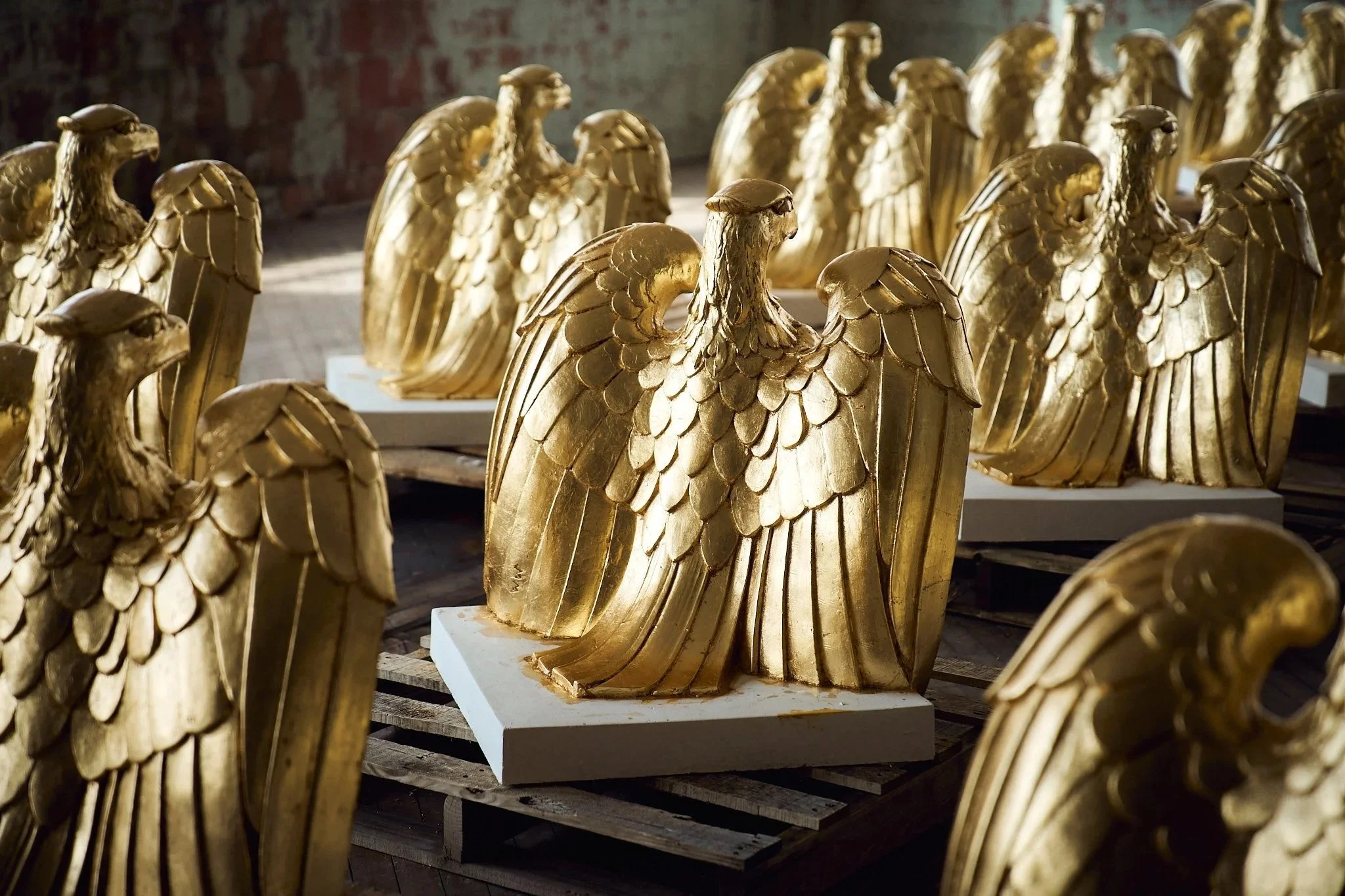 54 Gilded eagles for Freedom 250, America 250