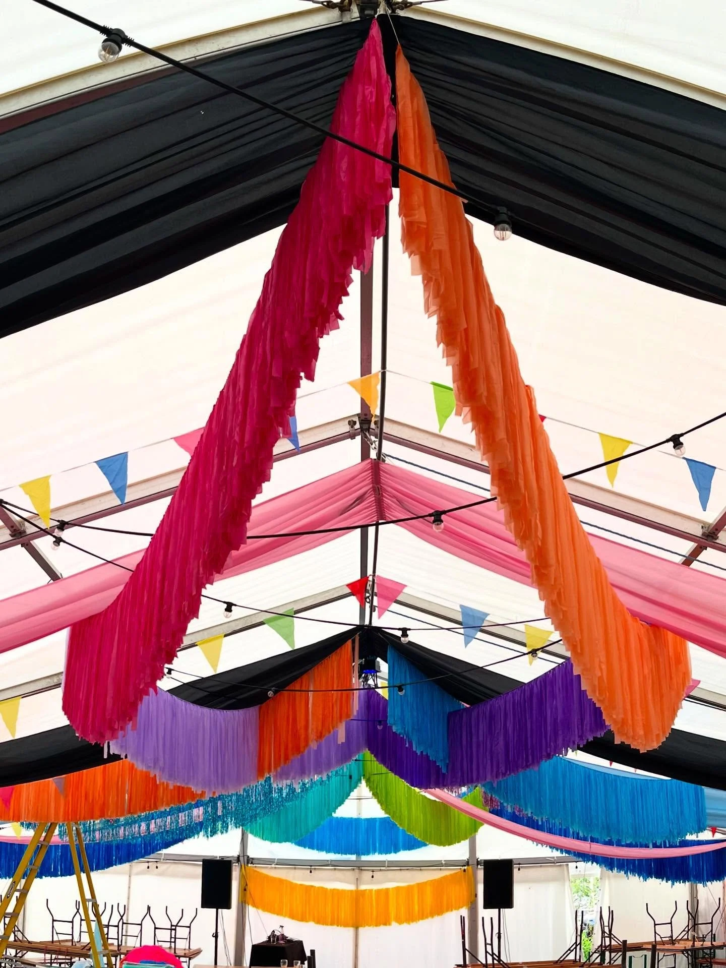 Cute little install today @ffoscaerffili in the marquee for the next 3/4 weeks. 

❤️💙🩷🧡💛💚🩵💜