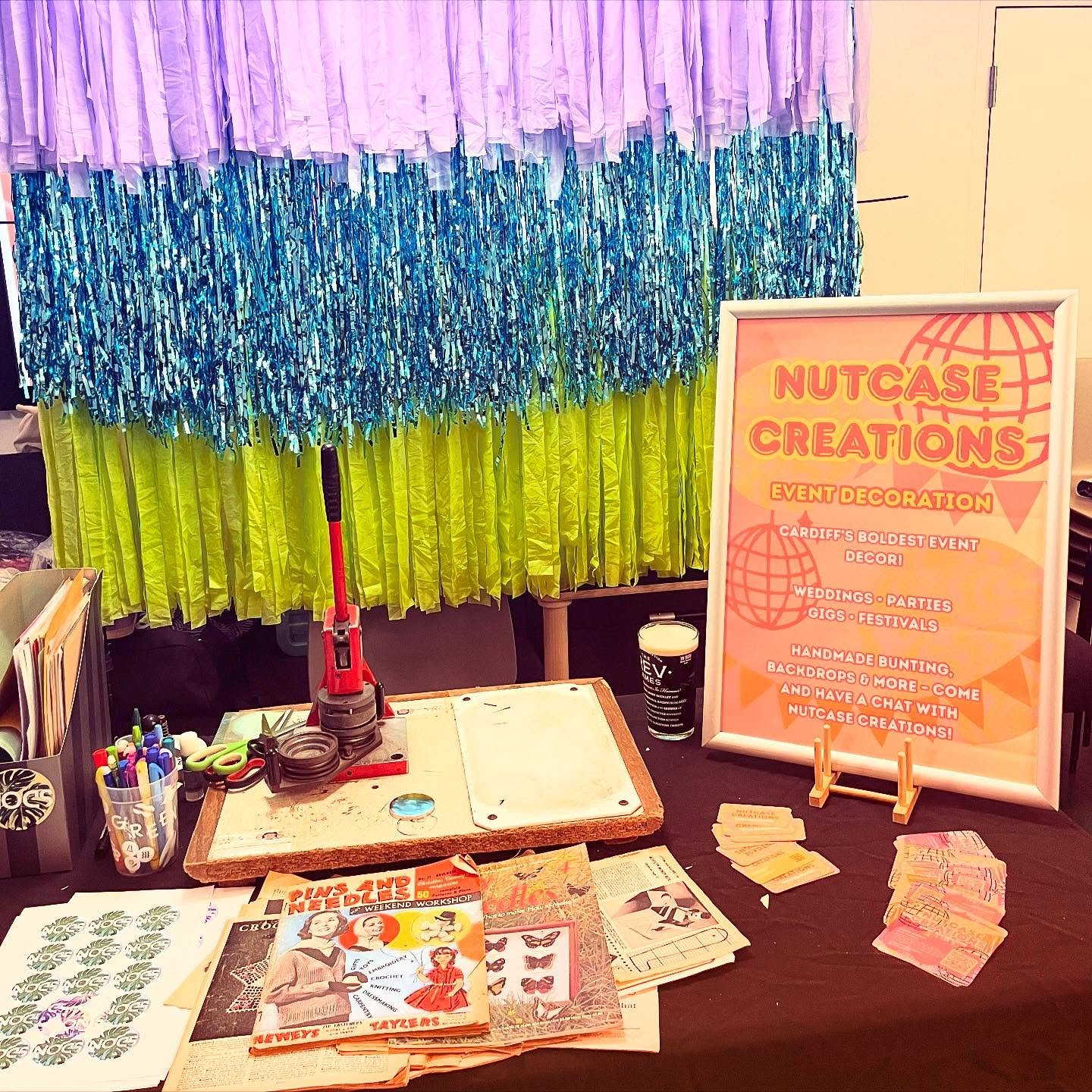 Had a great time last week with @poblmiwsig showcasing what I do! 

It was great to make badges with you all and have some great creative chats.