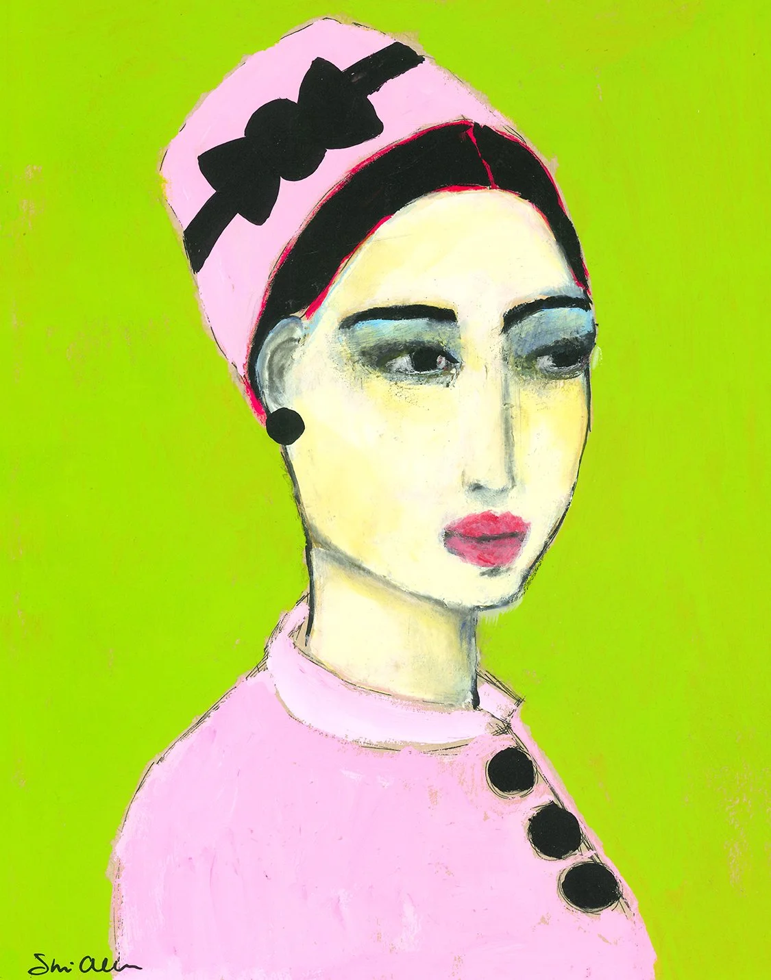 Woman in a Pink Suit