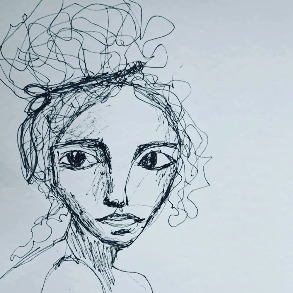 Sherri Allen Sketchbook Portrait Drawing