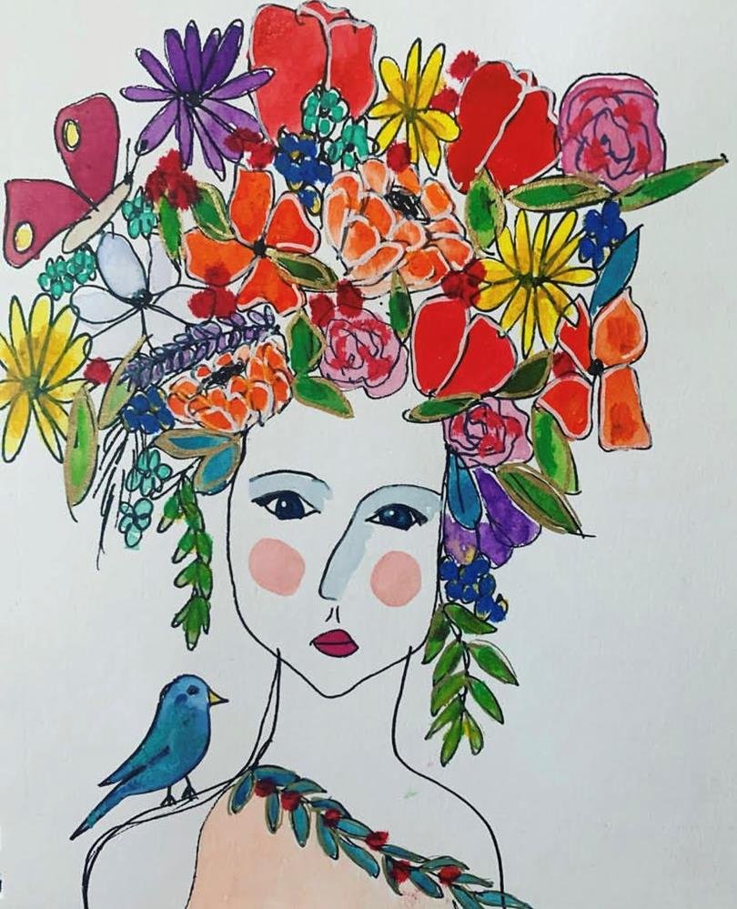 Sherri Allen Sketchbook Portrait Drawing