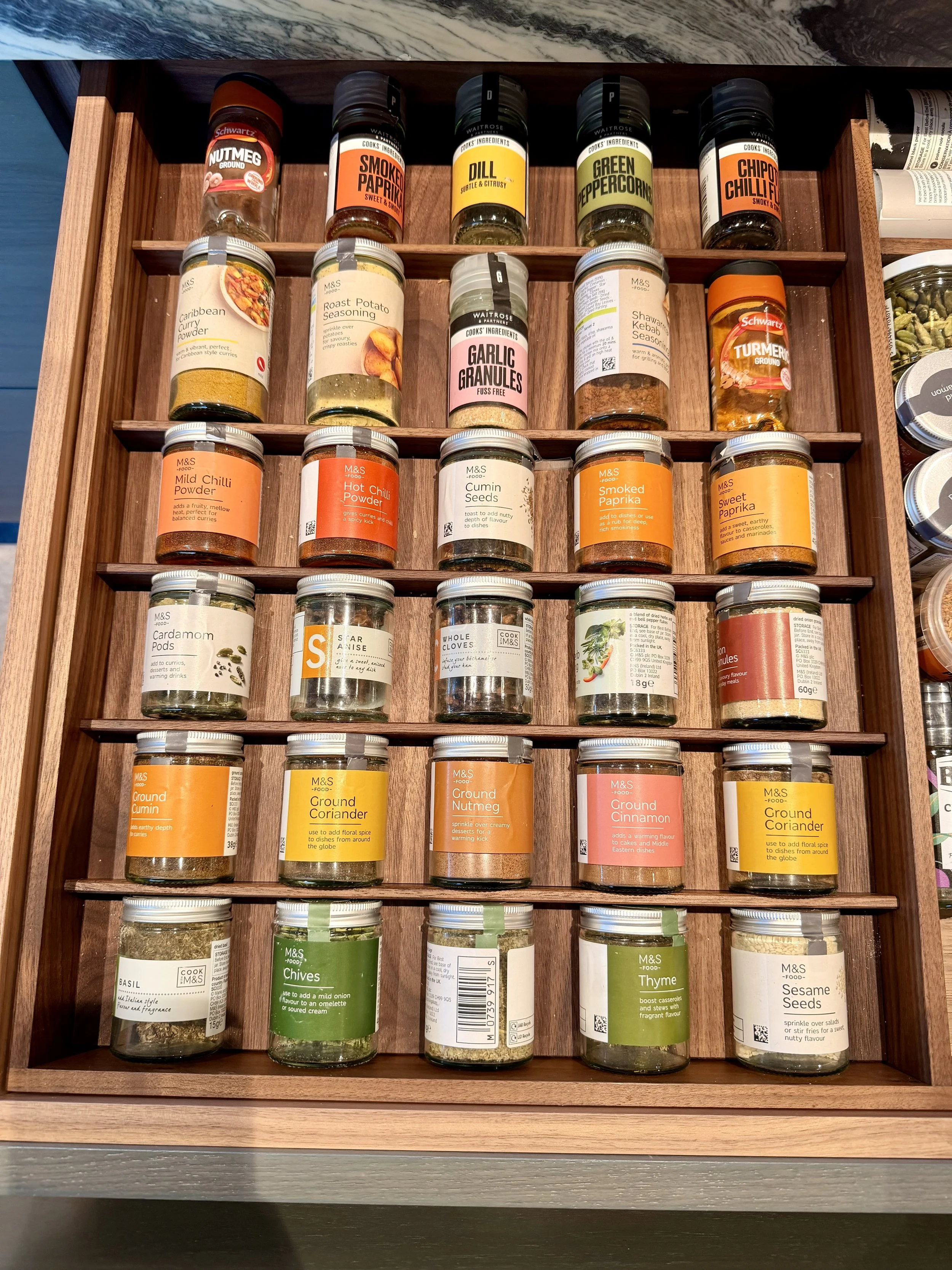 Custom spice drawer