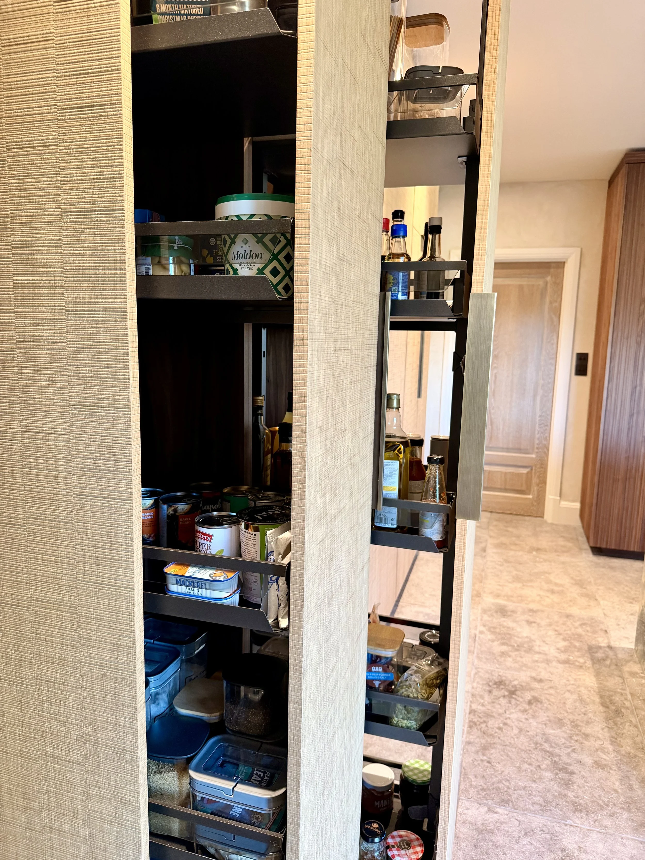 Tall larder pull outs