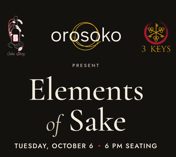Elements of Sake w/ 3 Keys & Sake Story