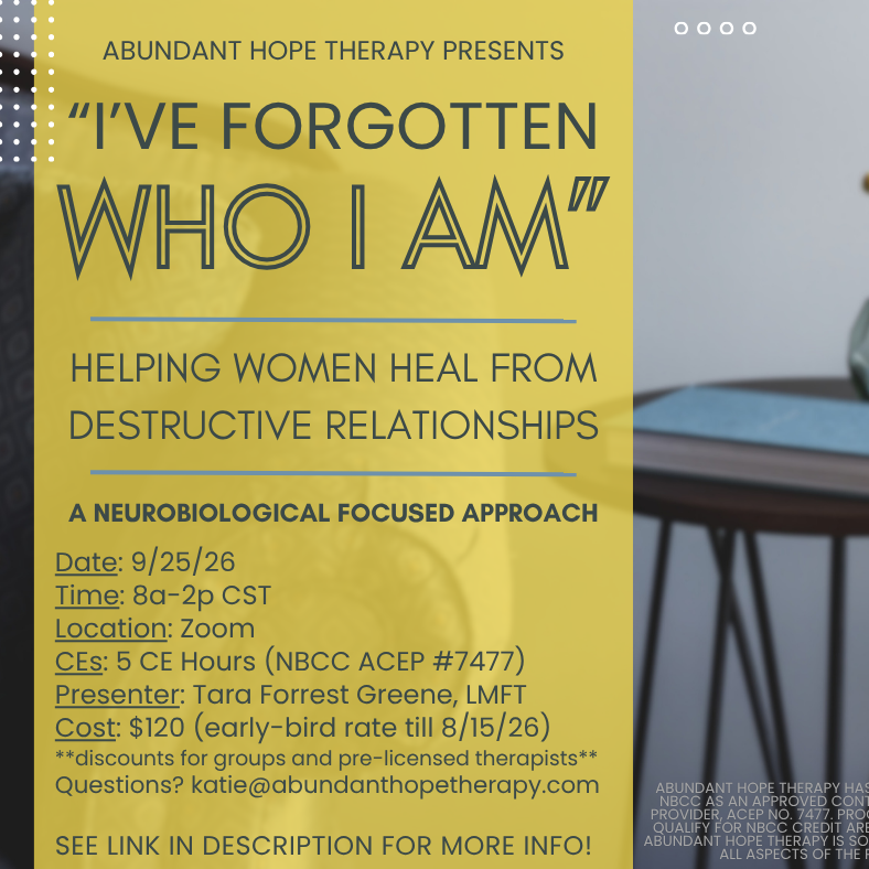 I’ve Forgotten Who I Am: Helping Women Heal From Destructive Relationships