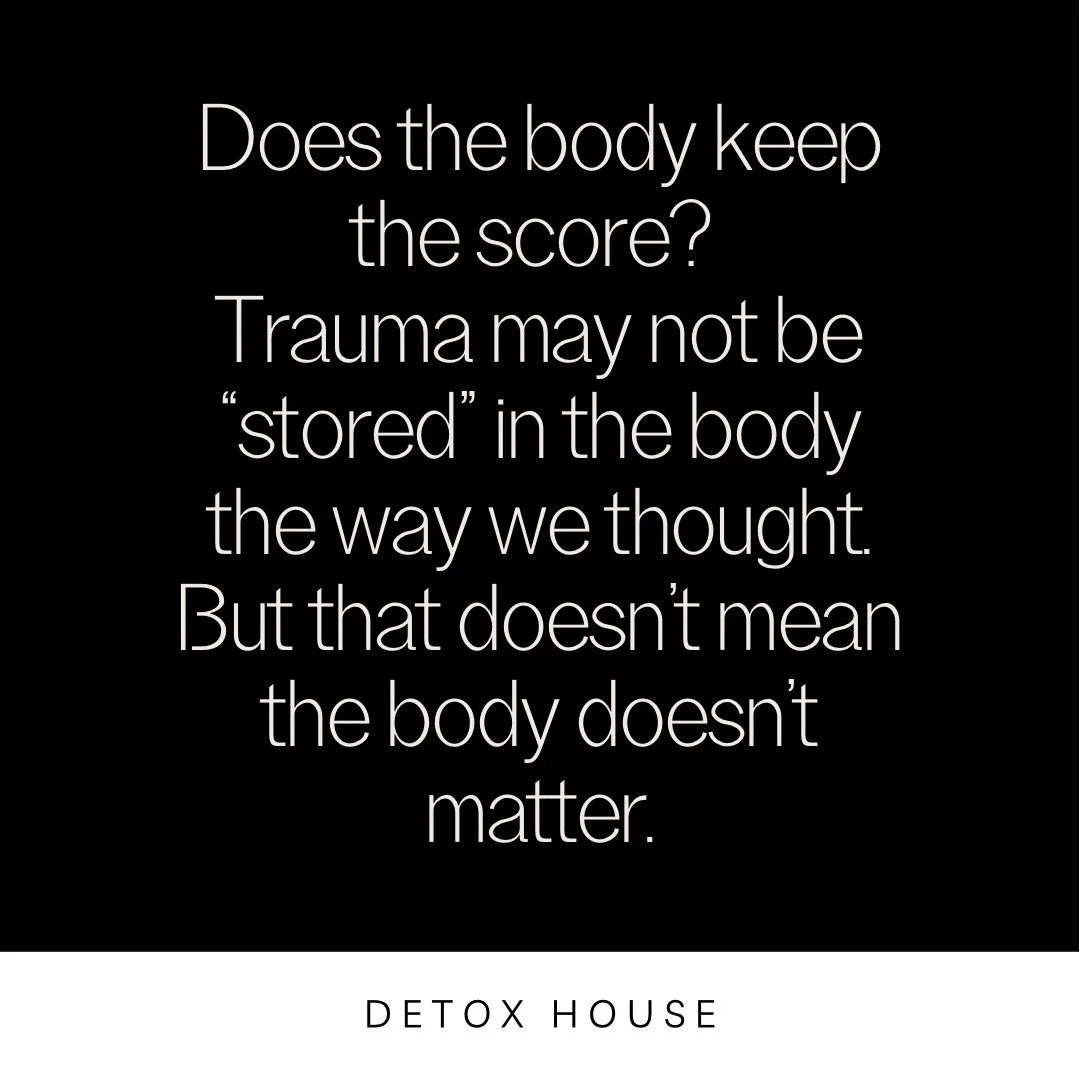 A new 2026 study in Frontiers in Systems Neuroscience is challenging the literal interpretation of &ldquo;the body keeps the score.&rdquo;

The takeaway?
Your body still matters deeply. But trauma may be less about physical storage and more about lea