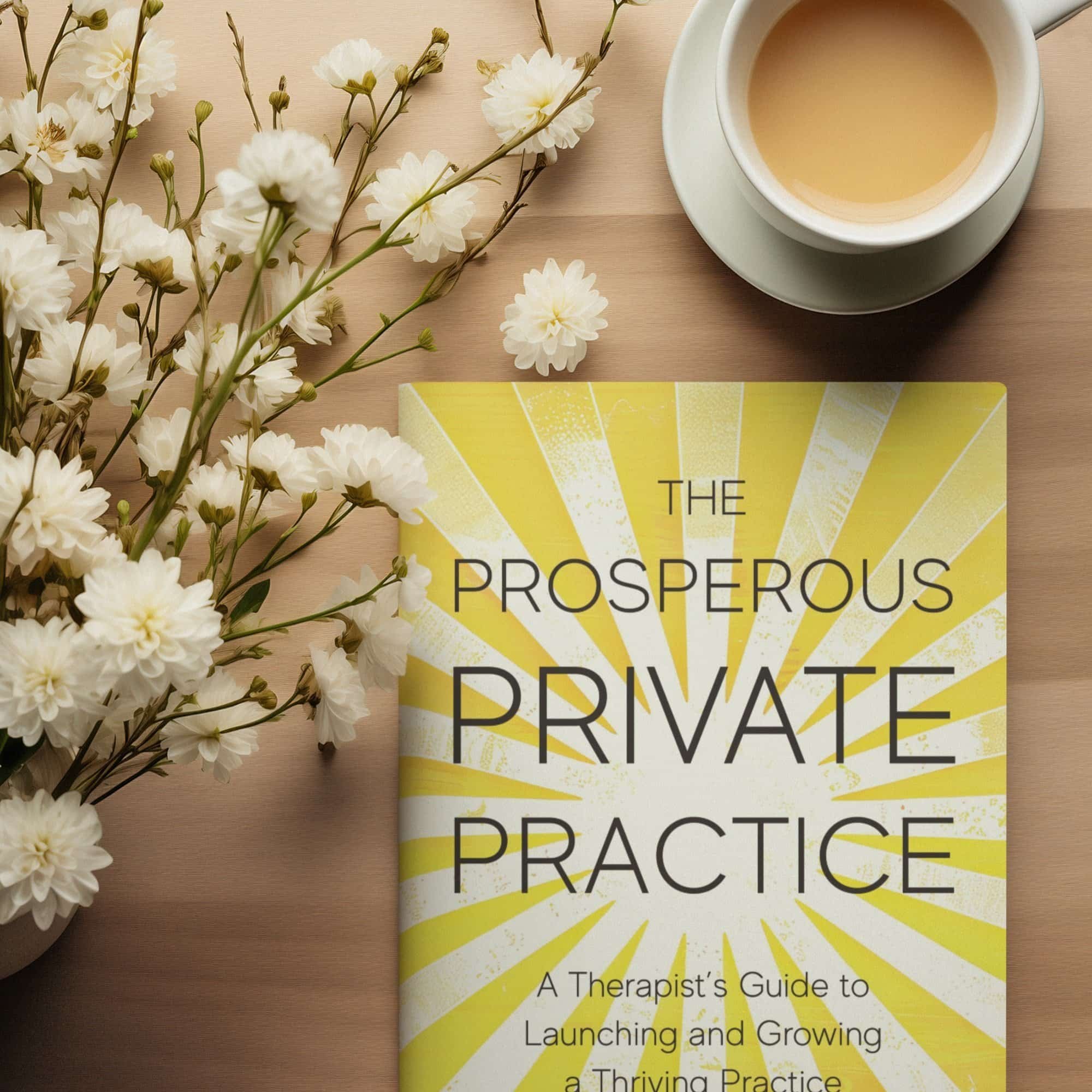 Image of book on table top with the title The Prosperous Practice.