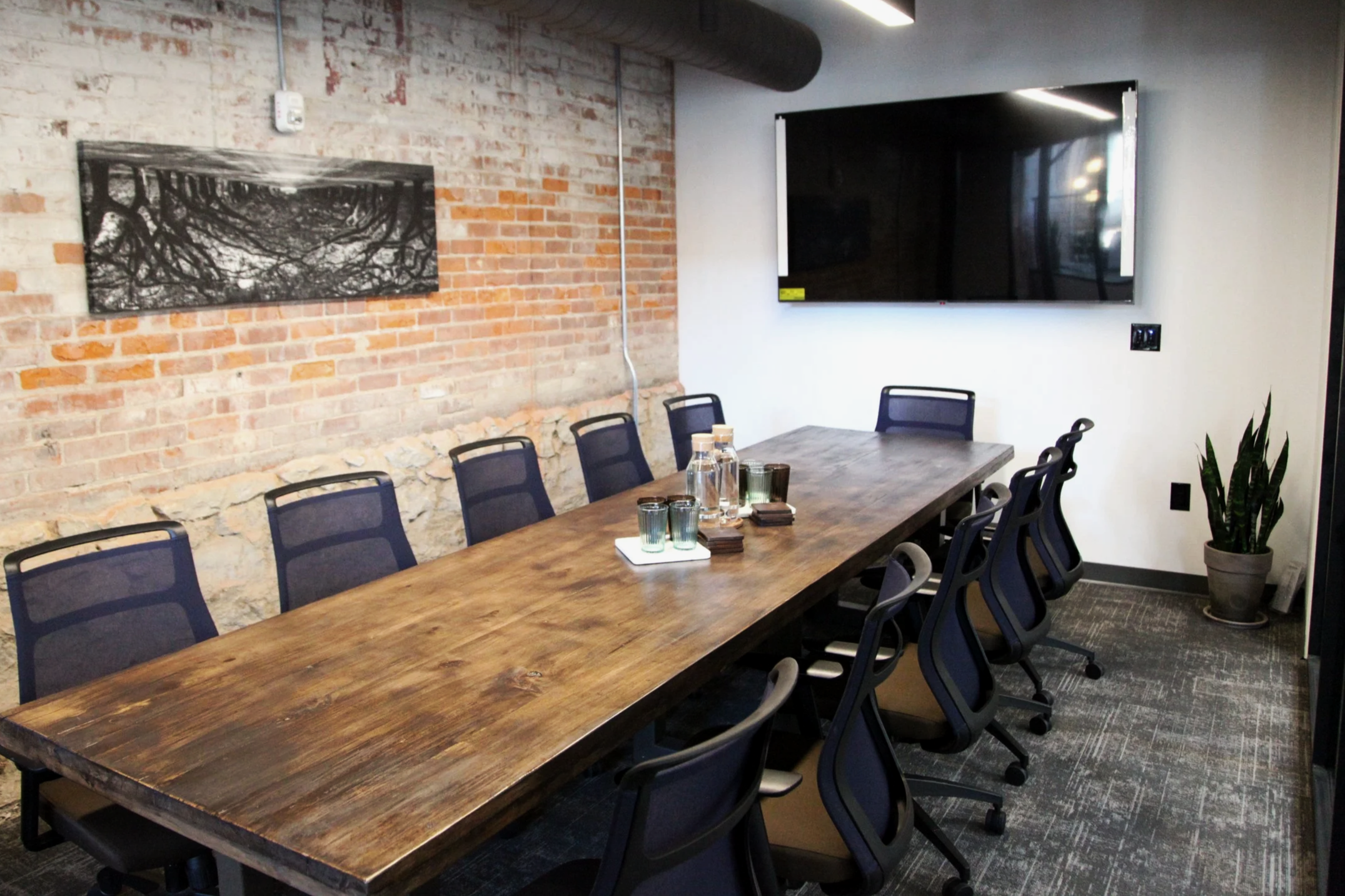 Foundation meeting room at The Branch Coworking space in Columbus, Ohio