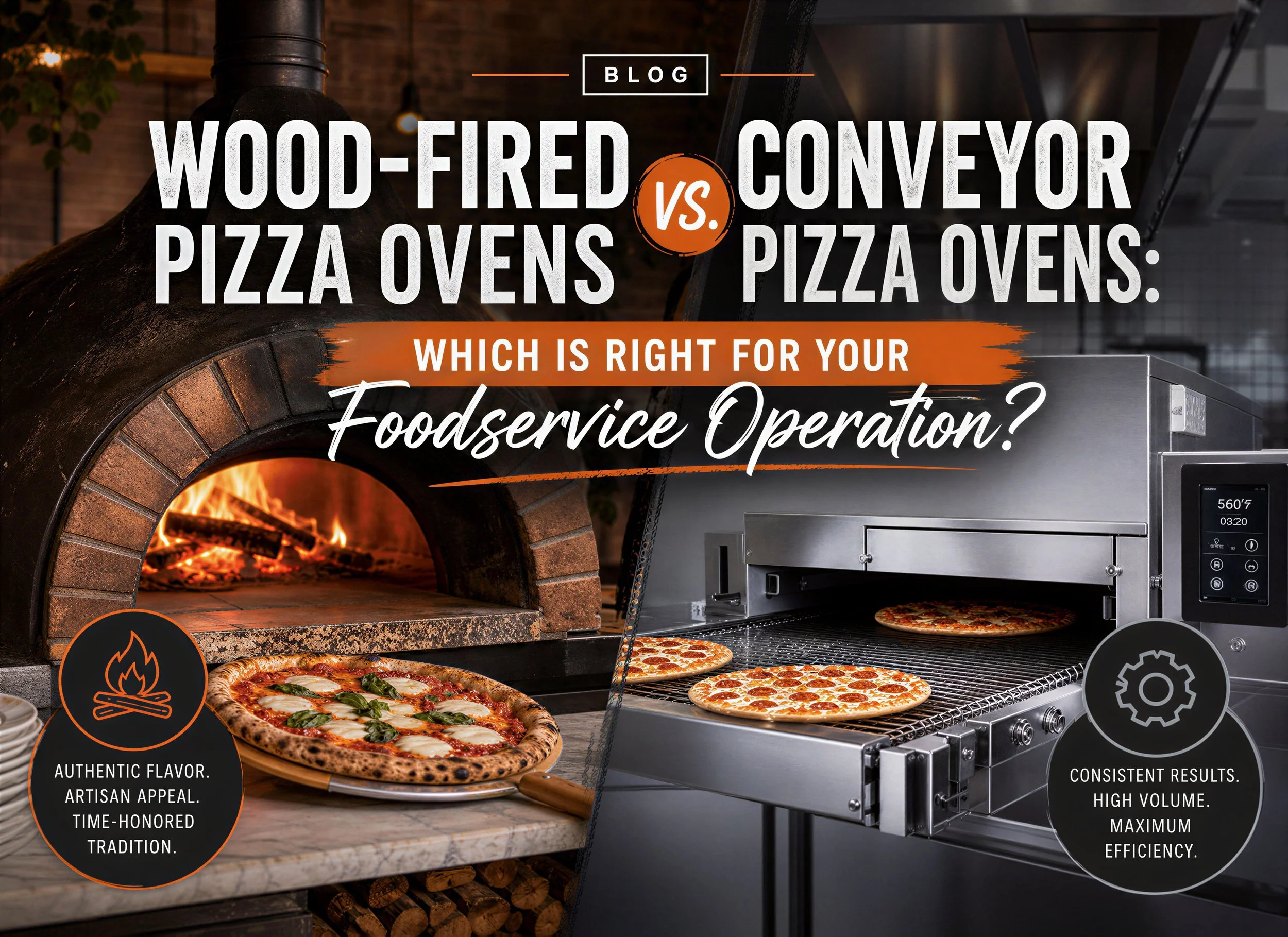 Wood-Fired Pizza Ovens vs. Conveyor Pizza Ovens: Which Is Right for Your Foodservice Operation?