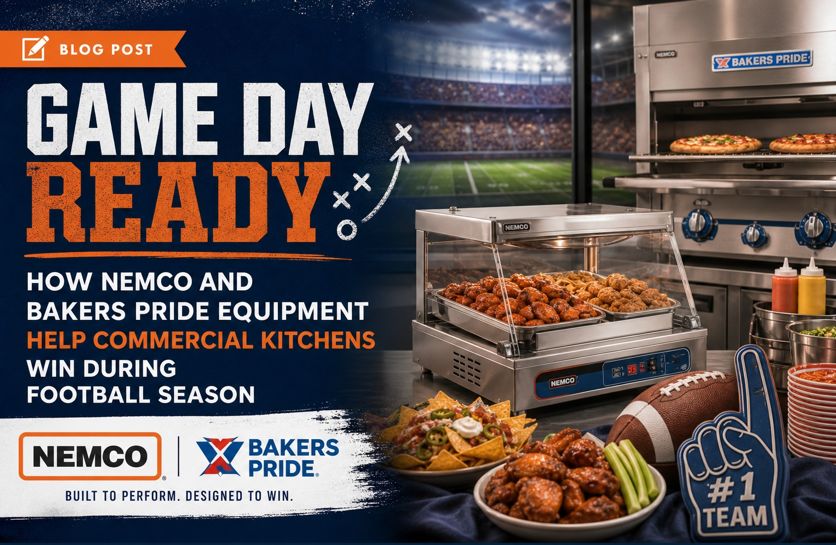 Game Day Ready: How Nemco and Bakers Pride Equipment Help Commercial Kitchens Win During Football Season