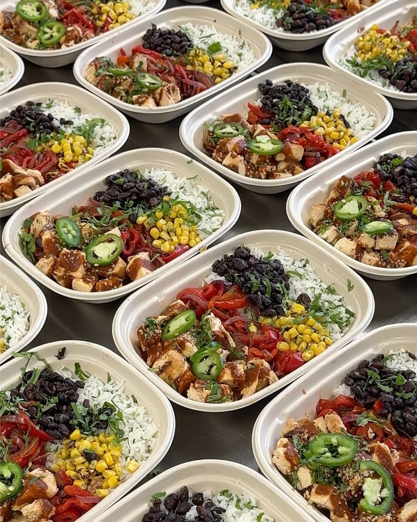 Back on the menu this week! Chipotle Chicken Bowl. 

Our bold take on a popular tex-mex chain chicken bowl, but done better and healthier! Marinated tender, free-range chicken breast, grilled to perfection. Served over zesty cilantro lime rice, black