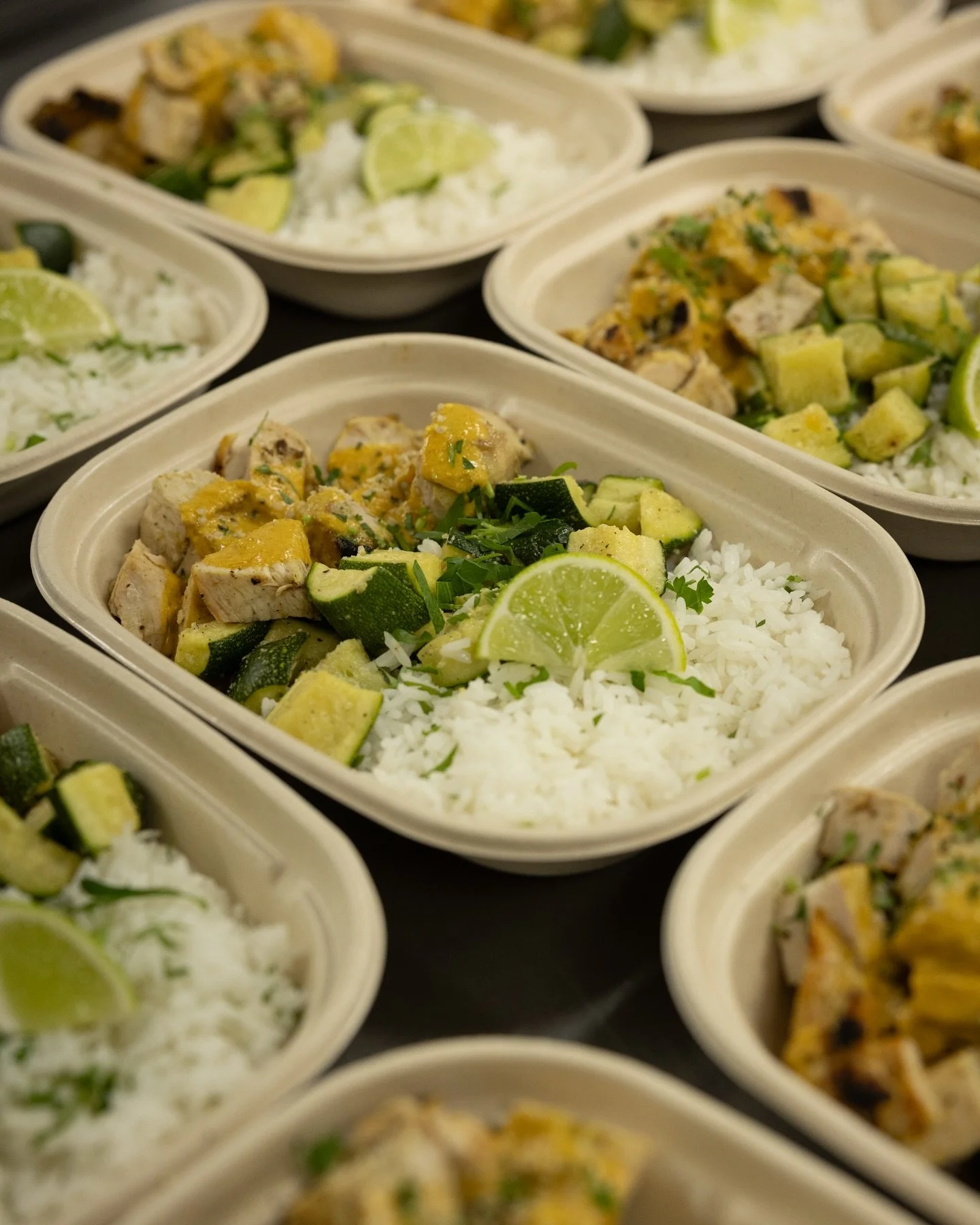 Coconut Curry Chicken

Hearty and flavorful! Our coconut curry chicken is made with tender free-range chicken breast cooked in a creamy coconut curry sauce made with fresh ginger, tomatoes, garlic, and just the right blend of spices; served with jasm