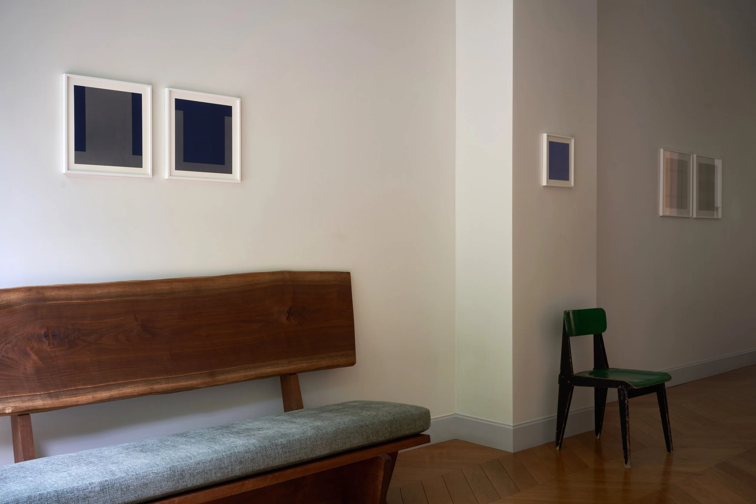 Contemporary art, Exhibition curated by art advisors Mahssa Talaï and Chiara Condi, Hadi Tabatabai And Norman Zammitt, Two minimalist american artists in Paris