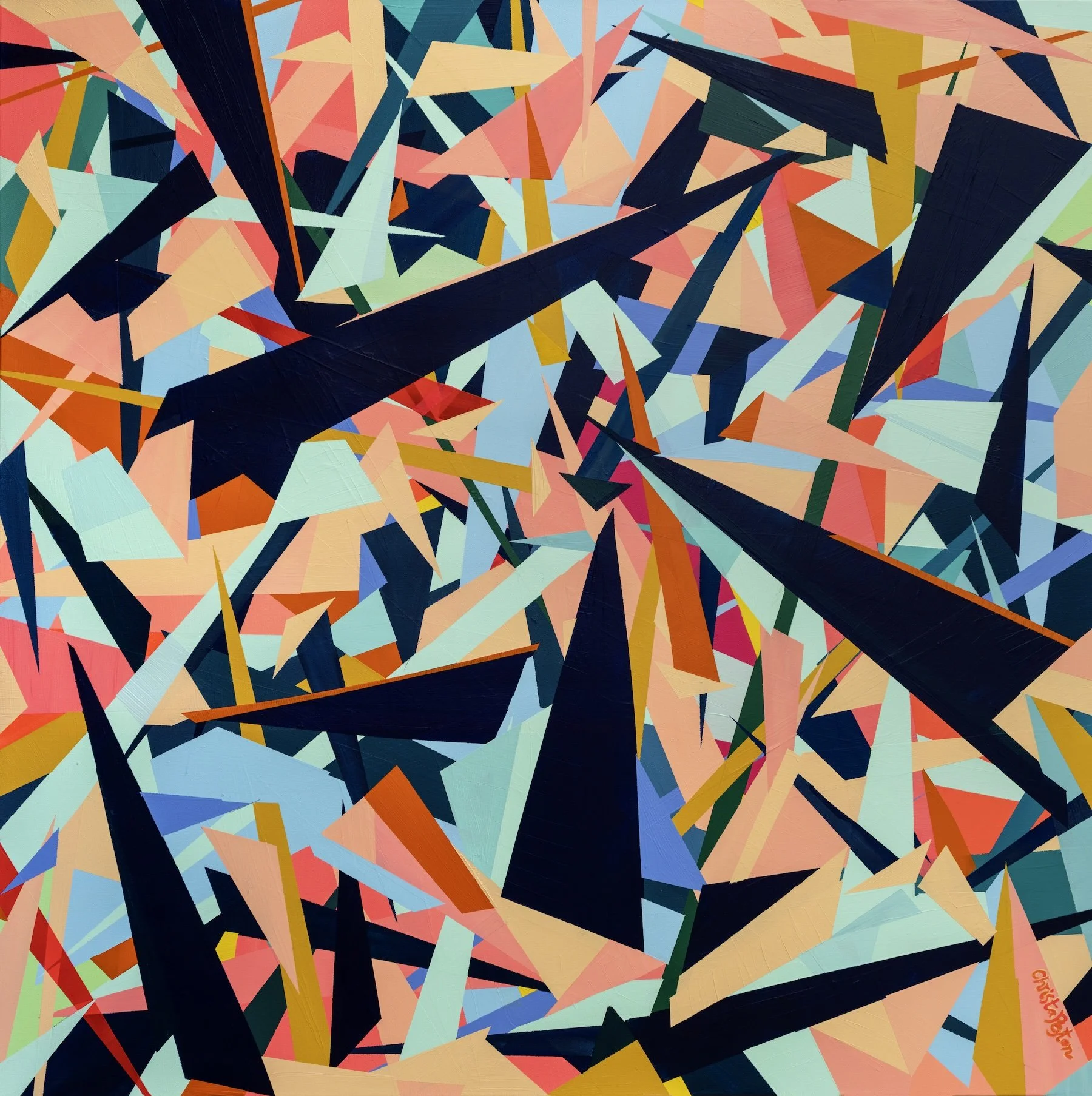 "Attention Seeking"  48” x 48” x 2”