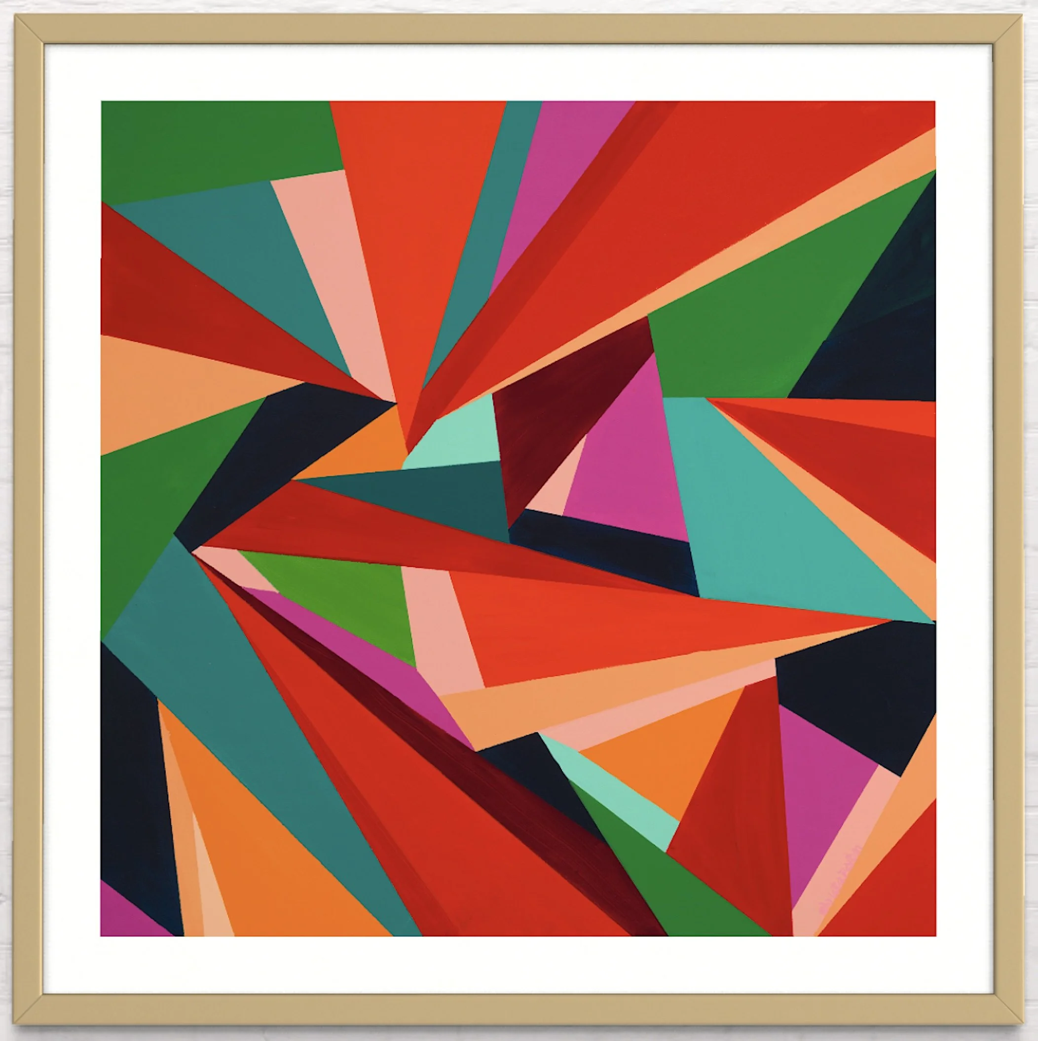 Totally Edgy - Framed 44" x 44"