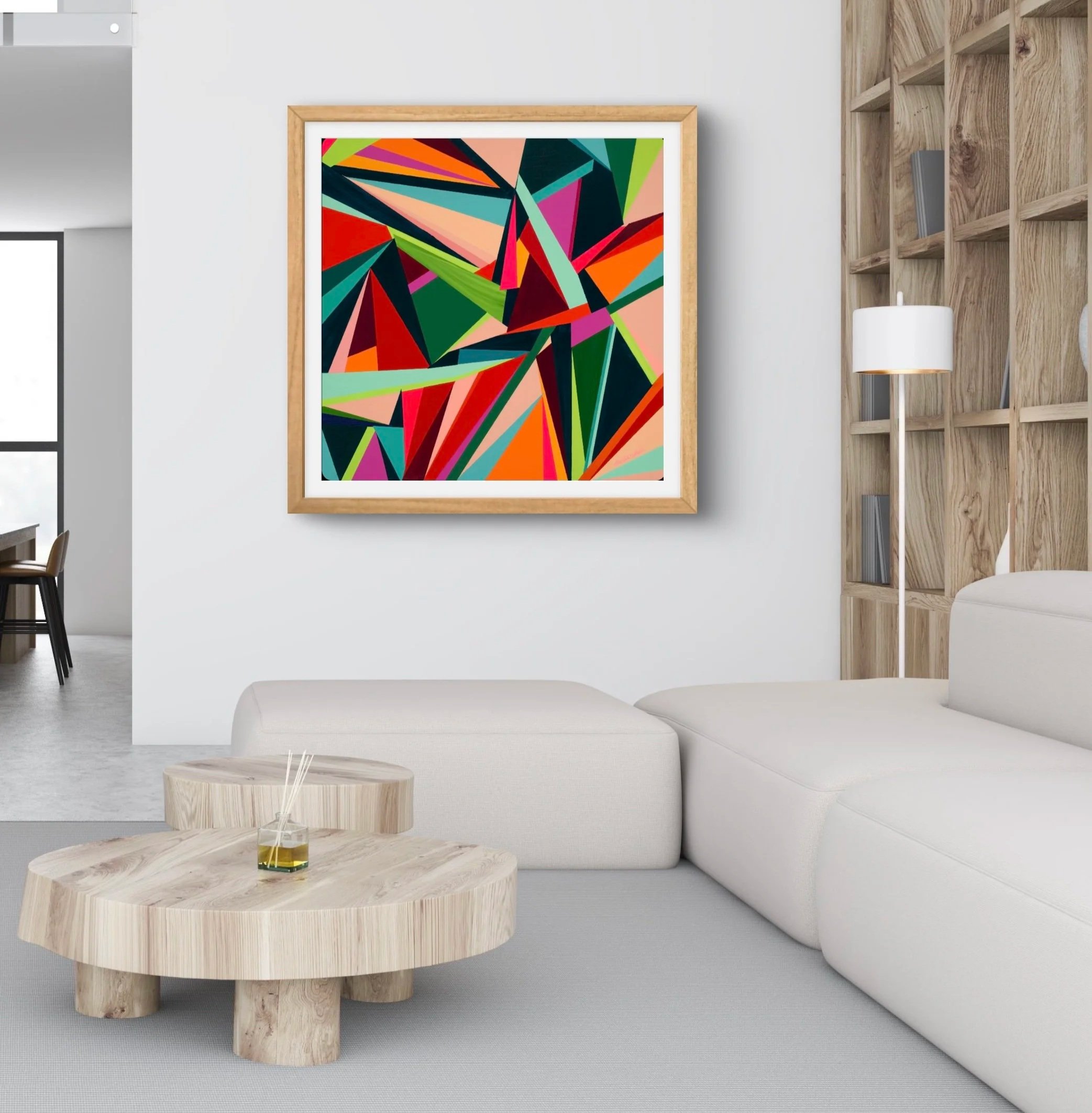 Totally Rad -Framed 44" x 44"