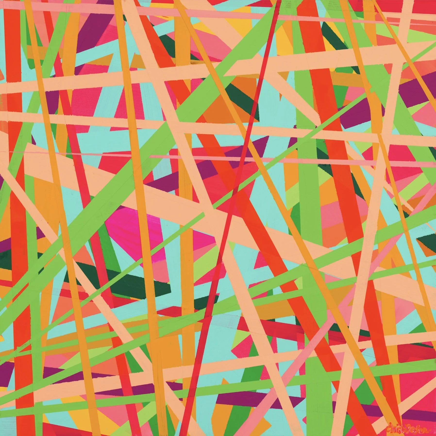 Hippie Hollow | 20” x 20” x 2”