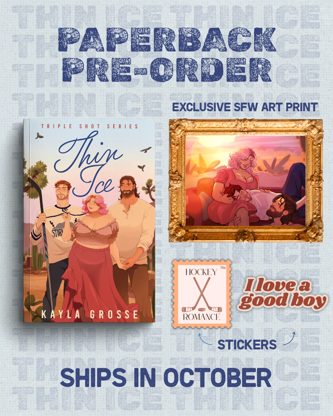 OCT PRE-ORDER: Thin Ice + exclusive SFW art print & swag