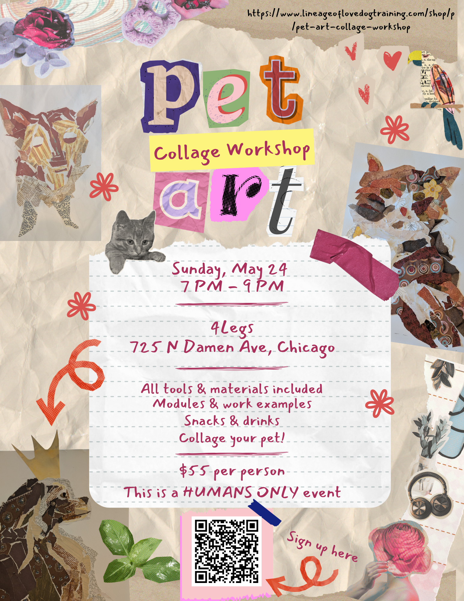 Pet Art Collage Workshop