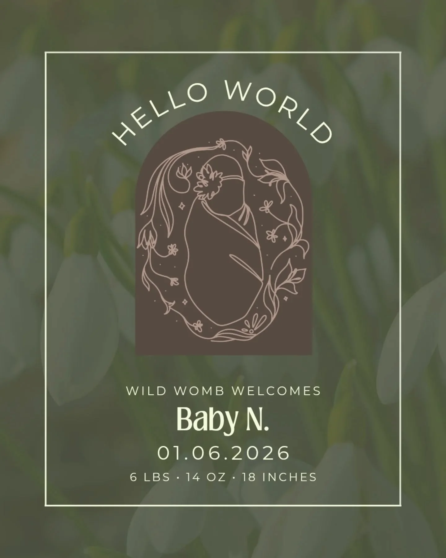 Welcome to the world, baby N! ❤️

You made an early and unexpected entrance, and your mom met it with so much calm and steady strength. The room was full of support from your dad and grandma, and there was so much love waiting for you at home with bi