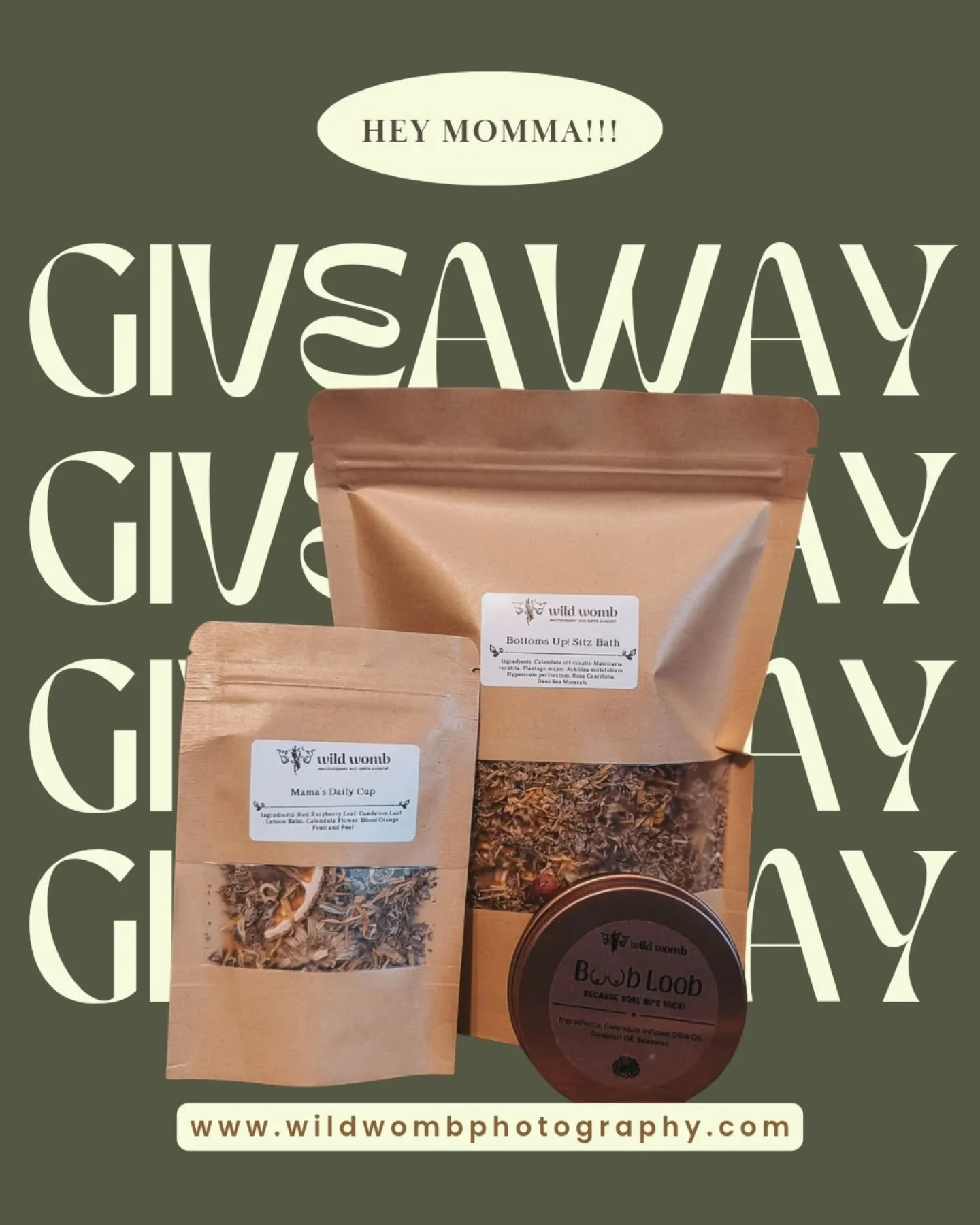 Birthday week giveaway time 🎉

I&rsquo;m doing an Instagram exclusive giveaway for one lucky pregnant parent, and it&rsquo;s a good one. You&rsquo;ll win one of my handmade postpartum care packages, made by me with so much love and intention. It inc