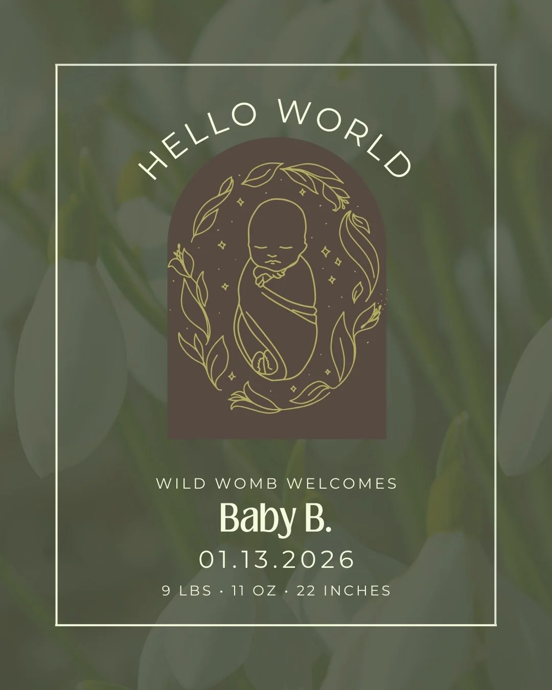 Welcome to the world, baby B.

You were born at home, with your mom showing so much strength and determination. She listened to her body and moved through labor in a way that was completely her own. It was incredibly powerful to witness.

Dad was rig