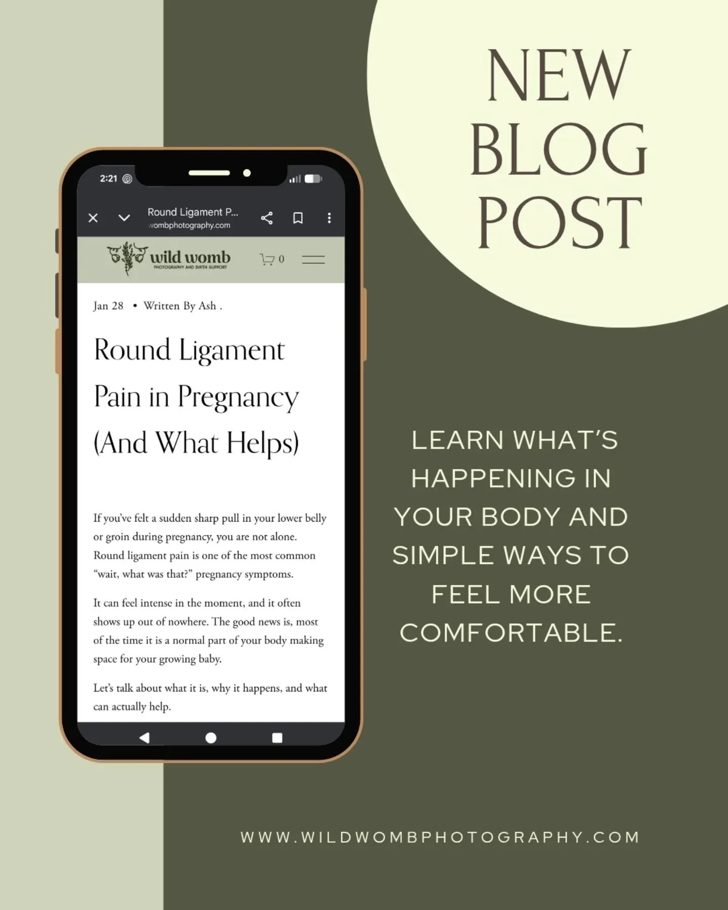 If you&rsquo;ve ever stood up too fast and felt a sharp pulling sensation in your lower belly or groin, you&rsquo;re not alone. Round ligament pain is one of the most common pregnancy surprises, especially in the second trimester.

I just wrote a new