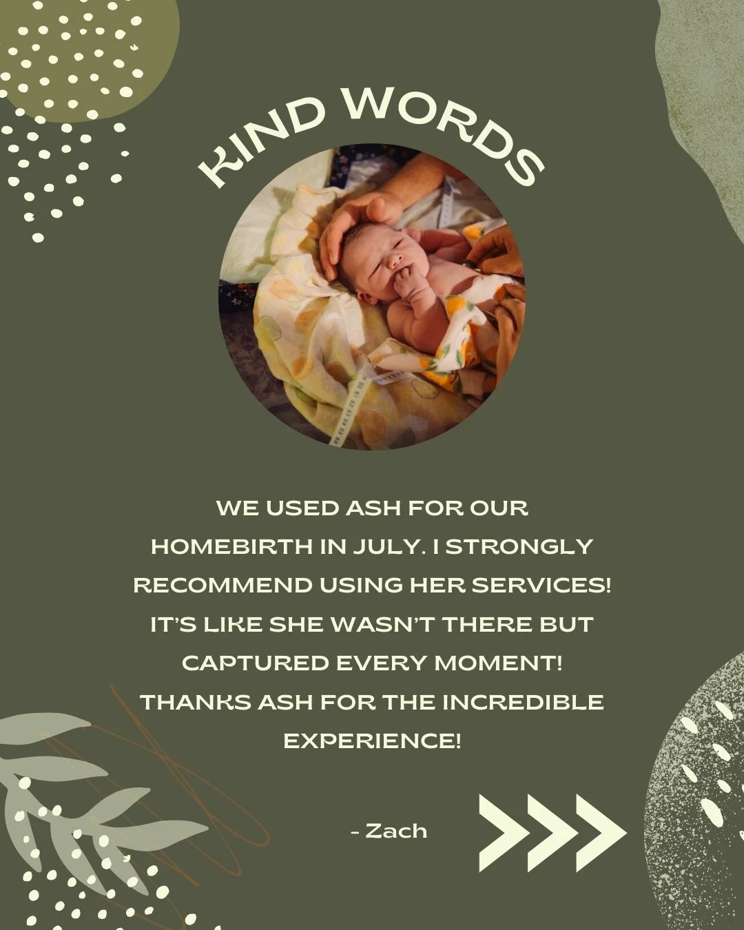 ❤️ Kind Words ❤️

We used Ash for our homebirth in July. I strongly recommend using her services! It&rsquo;s like she wasn&rsquo;t there but captured every moment!
Thanks Ash for the incredible experience!

#traversecitydoula #birthphotography #doula