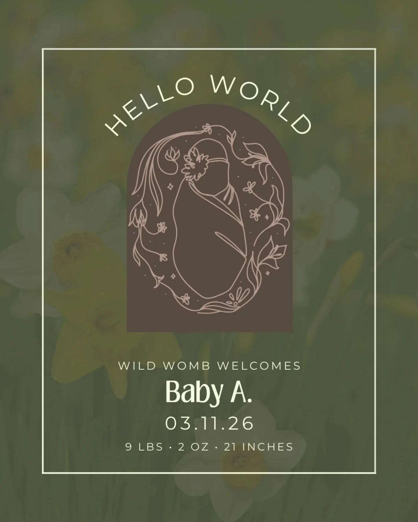 Welcome to the world, baby A.

Your mom put in the work. Moving through position after position, listening to her body, and staying locked in as things got real. It was strong, focused, and so good to witness.

Your dad was right there the whole time