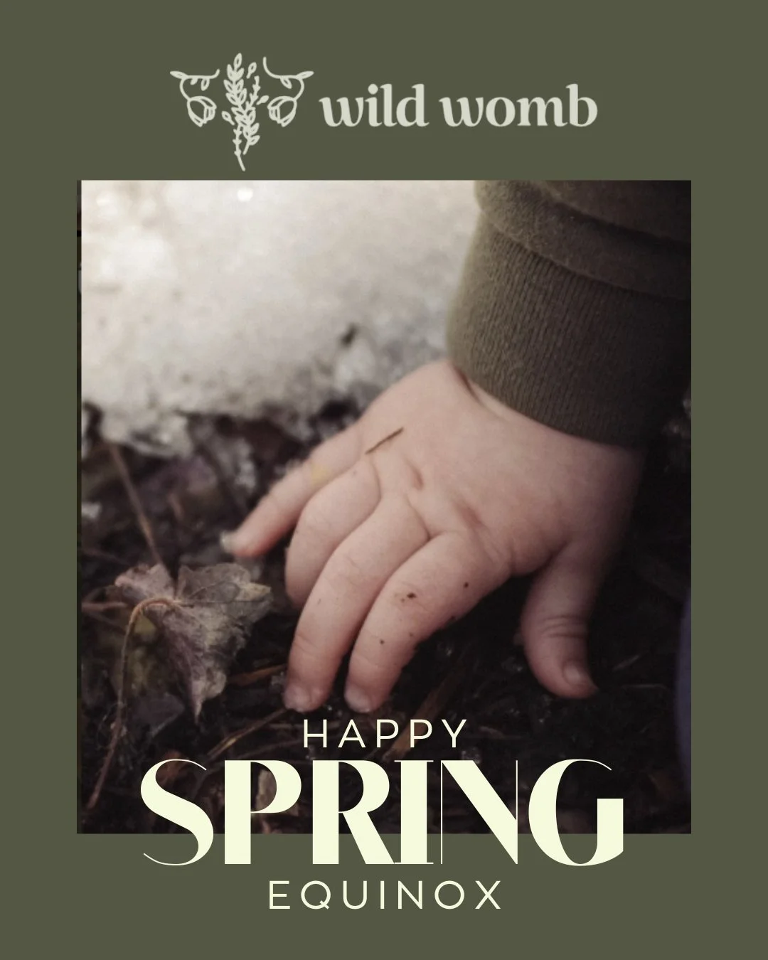 Happy Spring Equinox.

That little hand reaching into the dirt, right next to melting snow, says it all. New seasons don&rsquo;t wait for perfect timing. They show up in the in-between. A little messy, a little cold, and full of something new startin