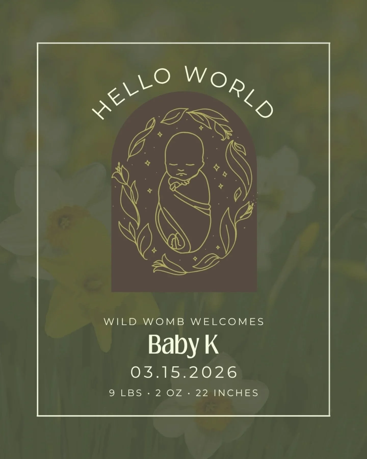 Welcome to the world, baby K.

Your mom was locked in. Focused, determined, taking every cue her body gave her. Moving, breathing, sounding her way through each wave like she knew exactly where she was going.

Your dad showed up in the most beautiful