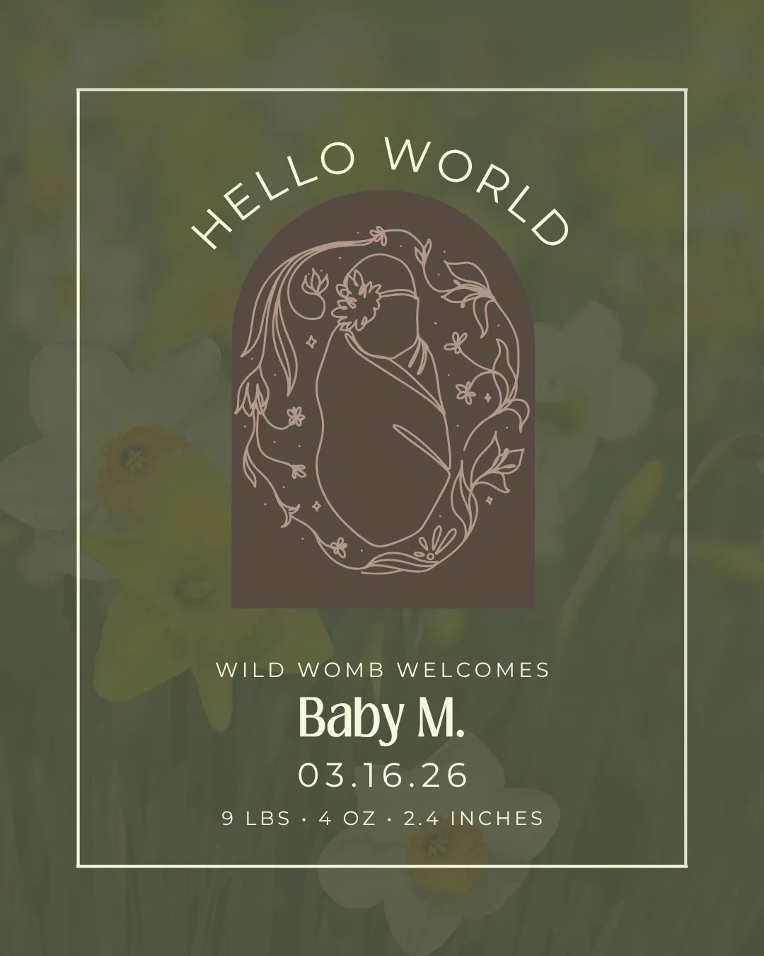 Welcome to the world, baby M.

Your birth was steady, focused, and full of intention. Your mom stayed so connected and present as she prepared to meet you, and your dad was right there with her the whole way.

One of my favorite parts was watching yo