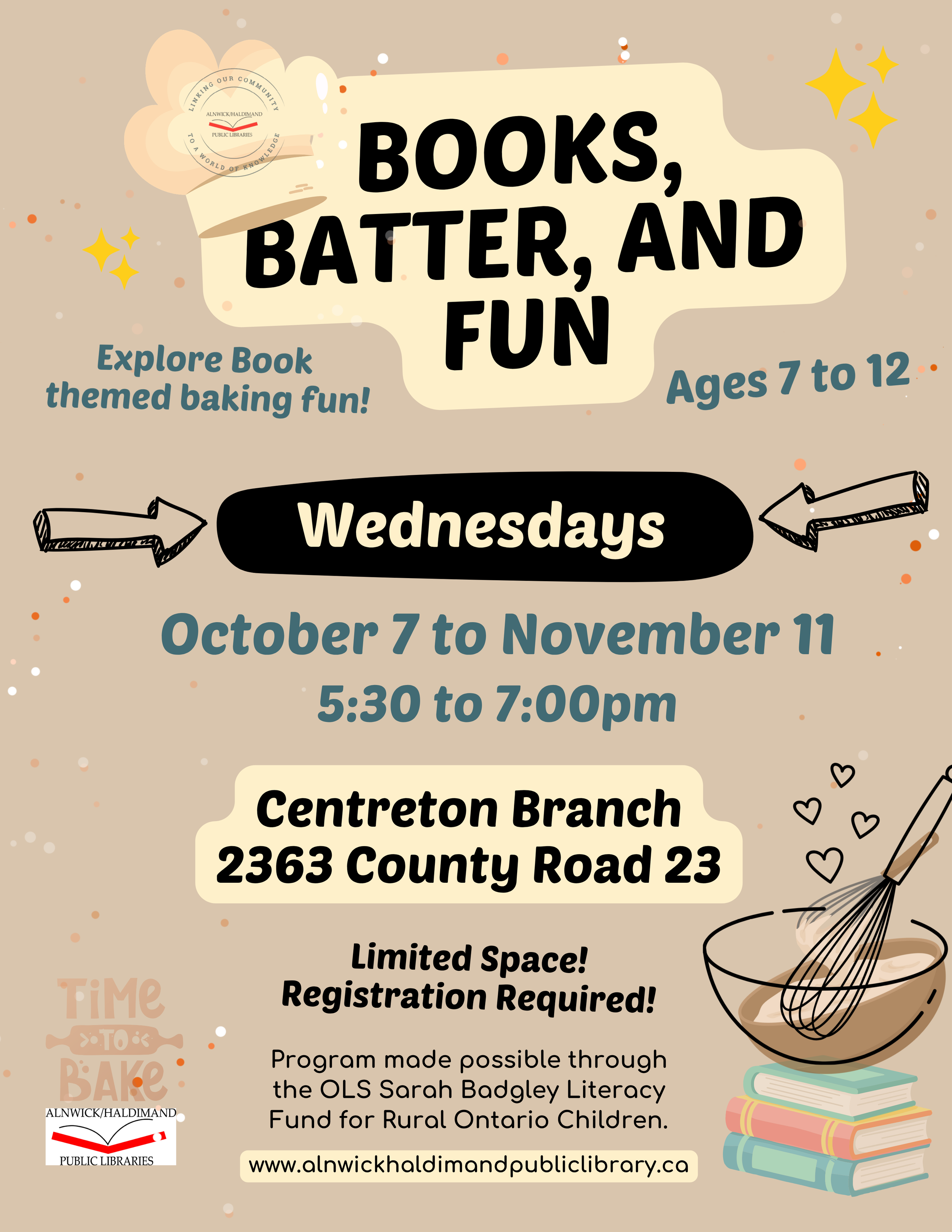 Books, Batter, and FUN!