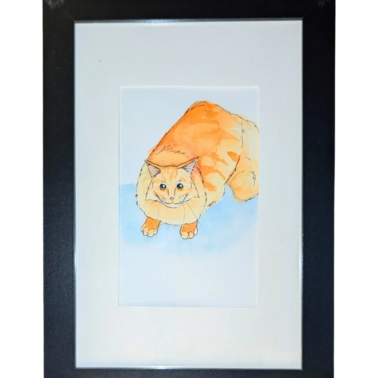 Who doesn't love a fluffy orange kitty? Orange tabbies are some of my favorites to paint. 

Interested in a painting of your pet? Check out my website- link in bio.

#art #artist #artistsoninstagram #petportraits #pets #painter #painting #watercolor 