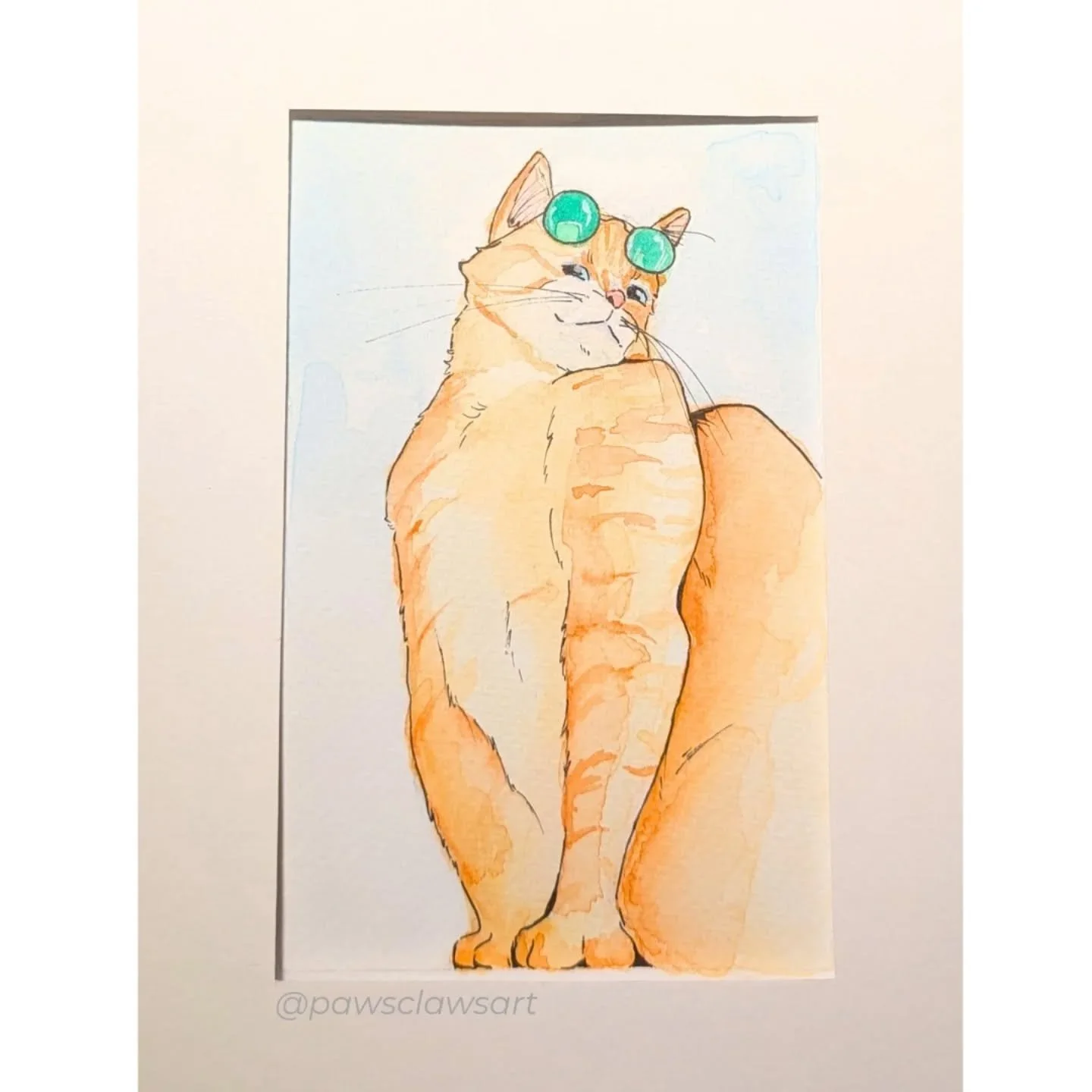 Meet the coolest cat in town 😼😎 
This was (surprisingly) one of the more challenging commissions I've done. From the perspective, to the client's changes, it definitely was a fun challenge.

Interested in having your pet's portrait painted? Check o