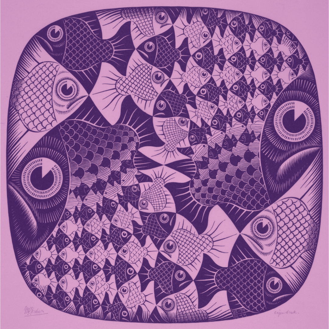 MC Escher - fish and scales