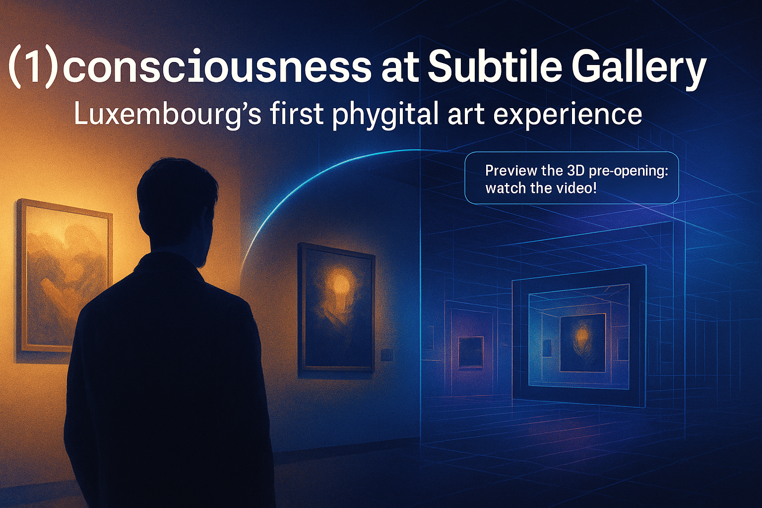 (1)consciousness at Subtile Gallery: Luxembourg’s first phygital art experience